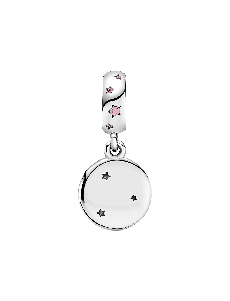 Pandora - Sisters silver dangle with fancy fuchsia pink cubic zirconia - anhänger - pink - 2