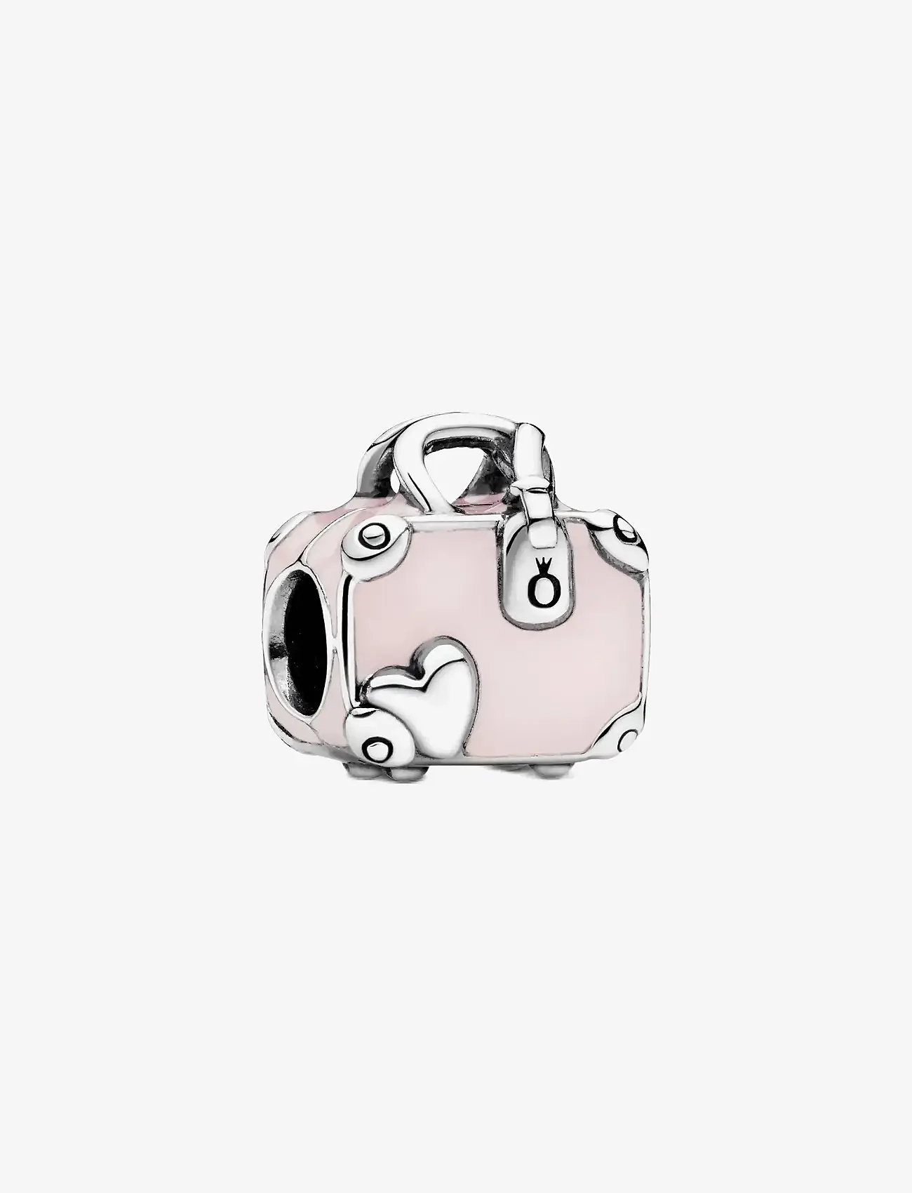 Pandora - Suitcase silver charm with pink enamel - hengiskraut - pink - 1