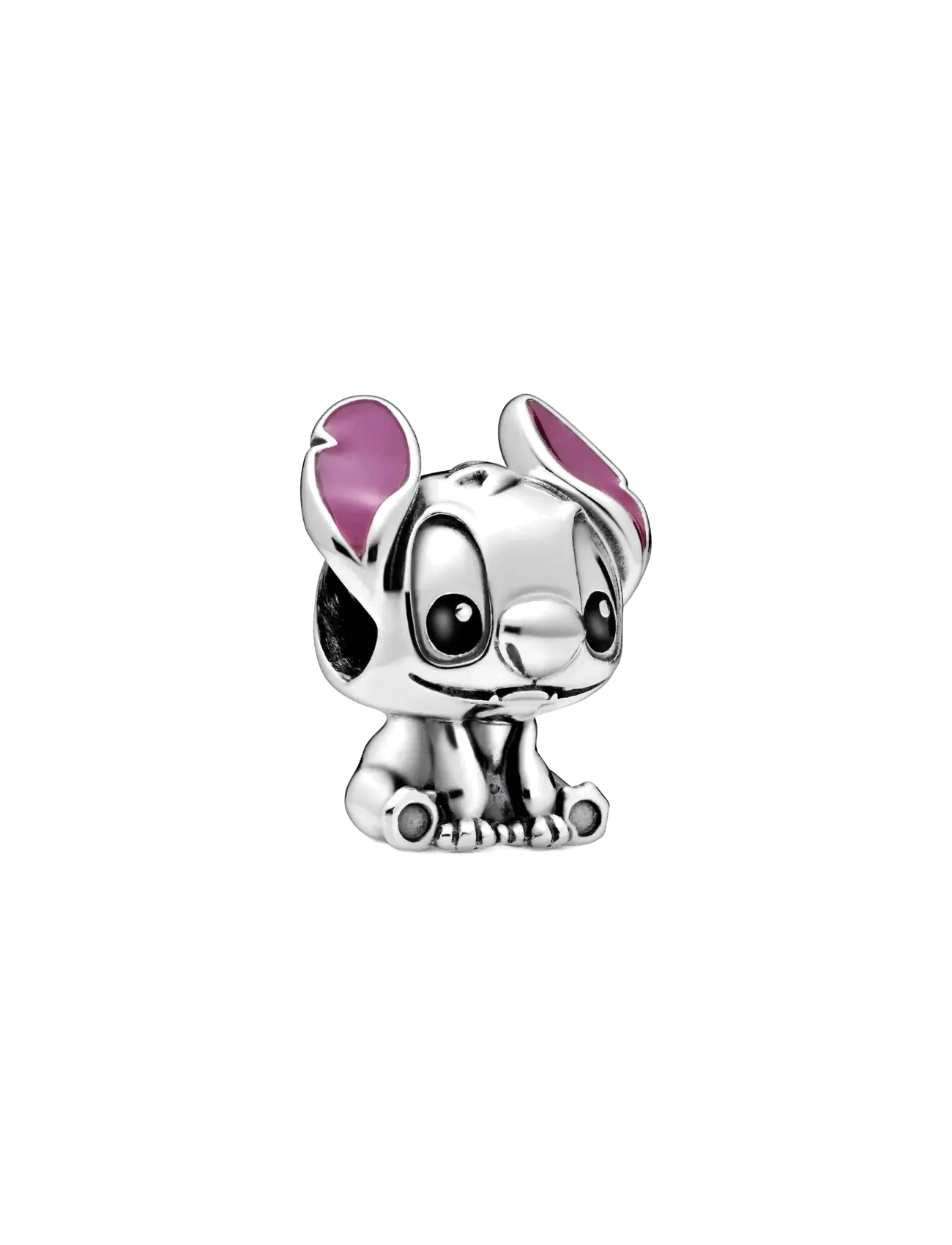 Pandora Disney Stitch silver charm with black and purple enamel - Officewear - PURPLE / silver