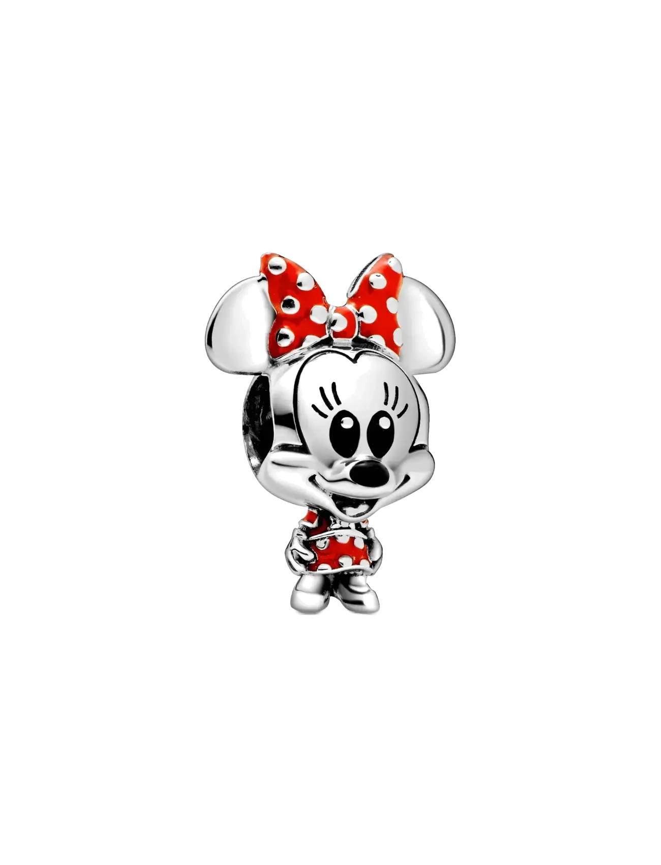 Pandora Disney Minnie sterling silver charm with red and black enamel - Charms - MULTICOLOR / silver
