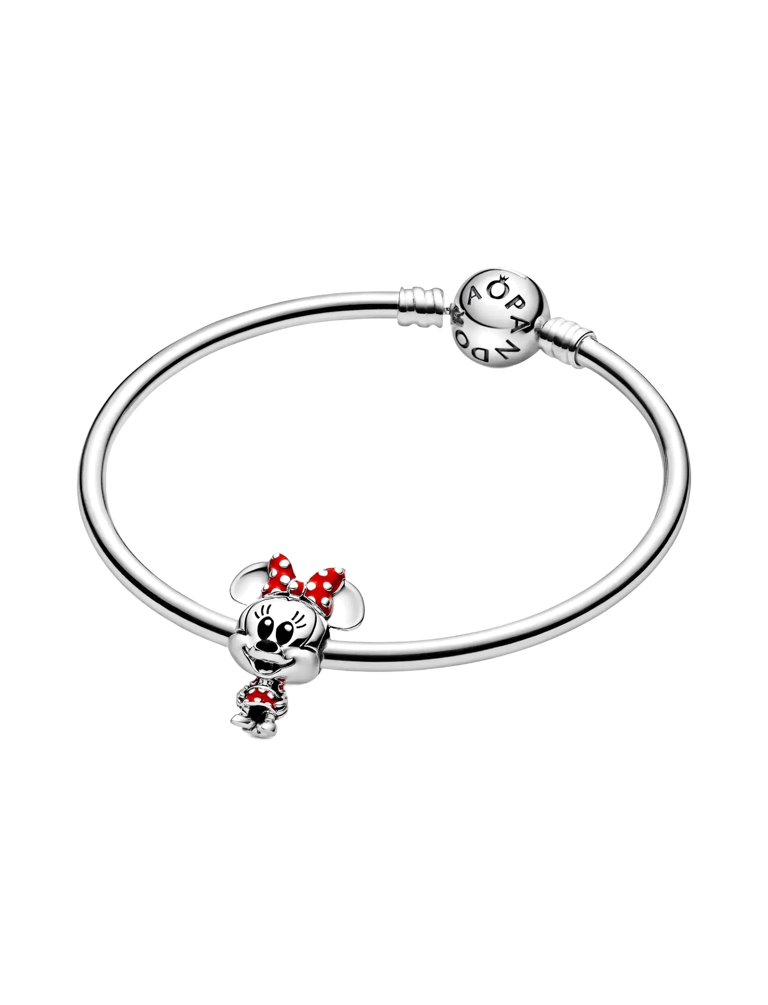 Pandora - Disney Minnie sterling silver charm with red and black enamel - pendentifs - multicolor - 3