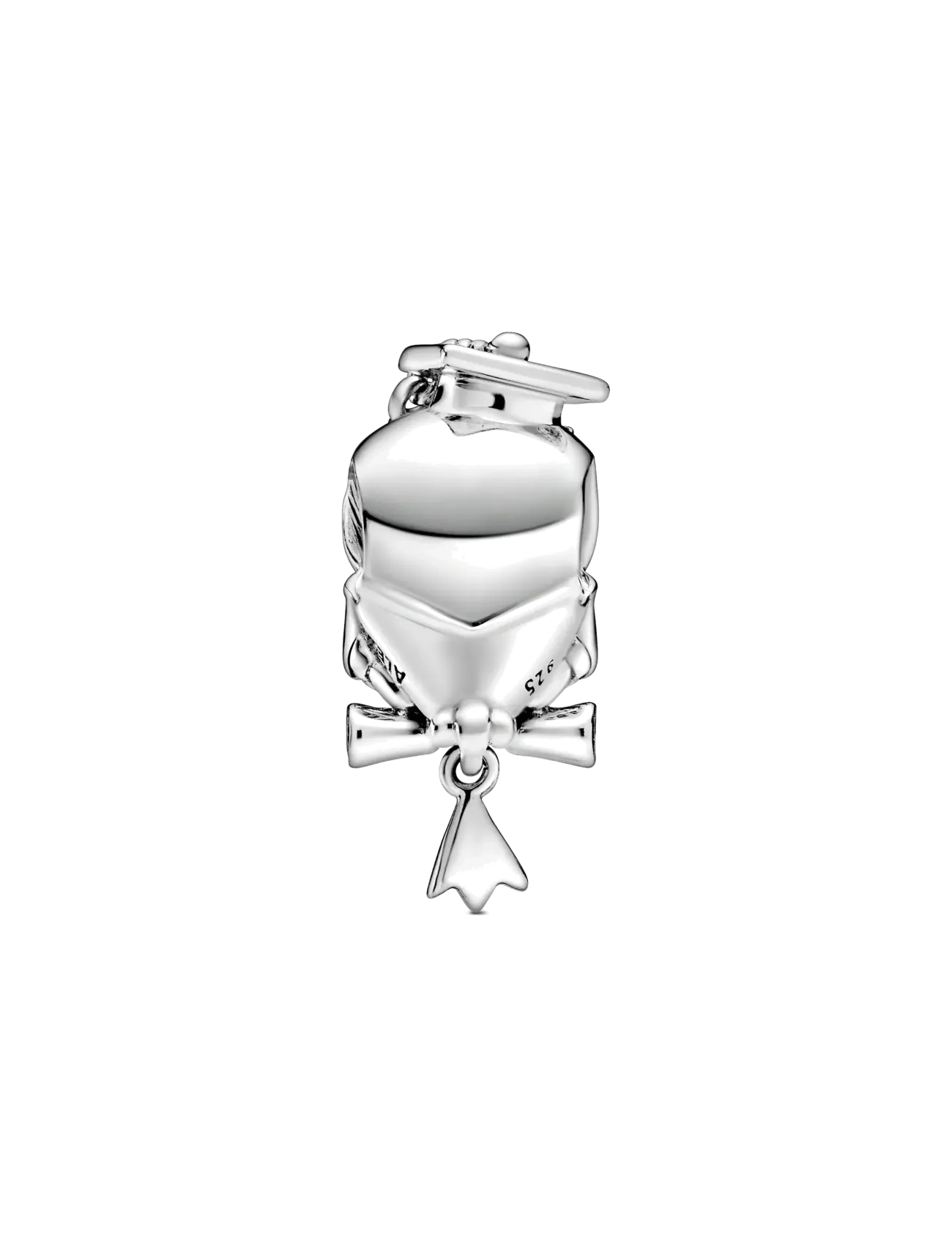 Pandora - Graduation owl sterling silver charm with stellar blue crystal - anhänger - blue - 2