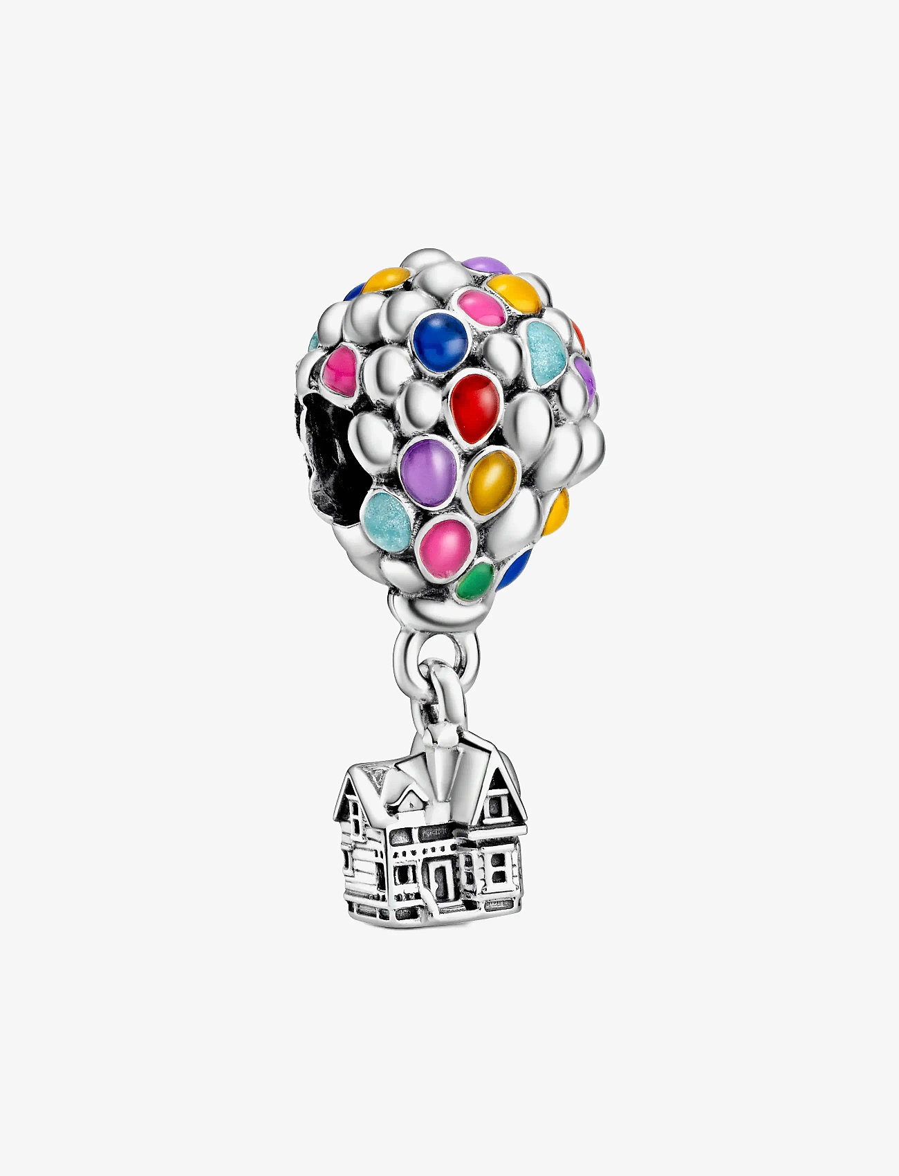Pandora - Disney Up balloon sterling silver charm with blue, green, orange, pink and light blue enamel - anhänger - multicolor - 1