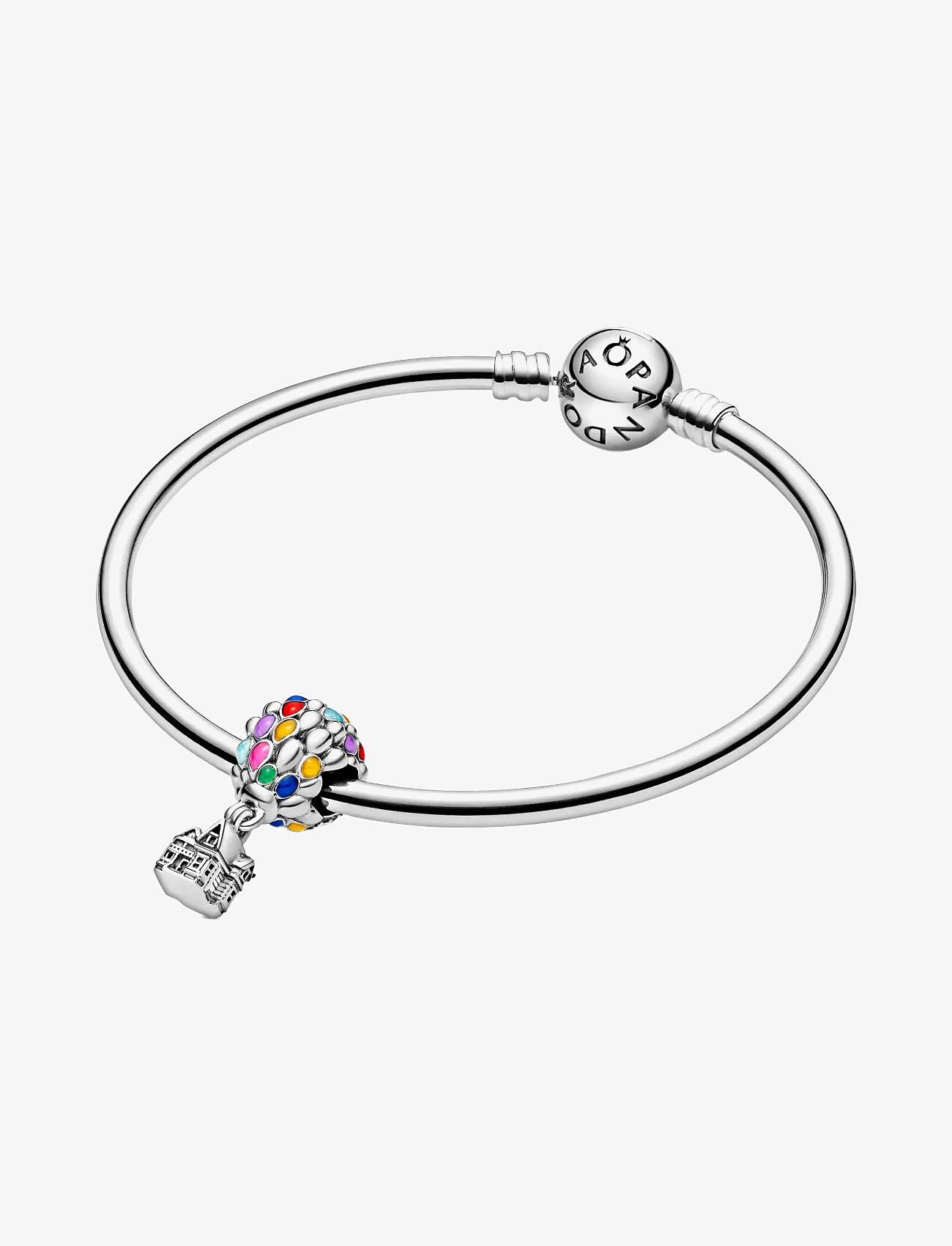 Pandora - Disney Up balloon sterling silver charm with blue, green, orange, pink and light blue enamel - anhänger - multicolor - 2