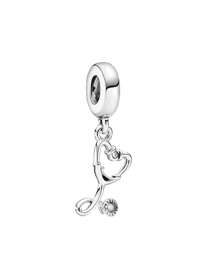 Pandora - Stethoscope sterling silver dangle with clear cubic zirconia - anhänger - clear - 1