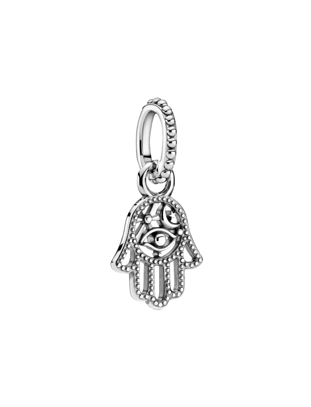 Hamsa hand sterling silver dangle - NO COLOR