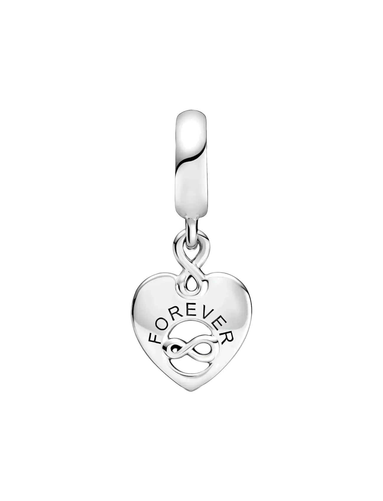 Pandora - Friends and infinity heart sterling silver dangle with clear cubic zirconia - anhänger - clear - 2