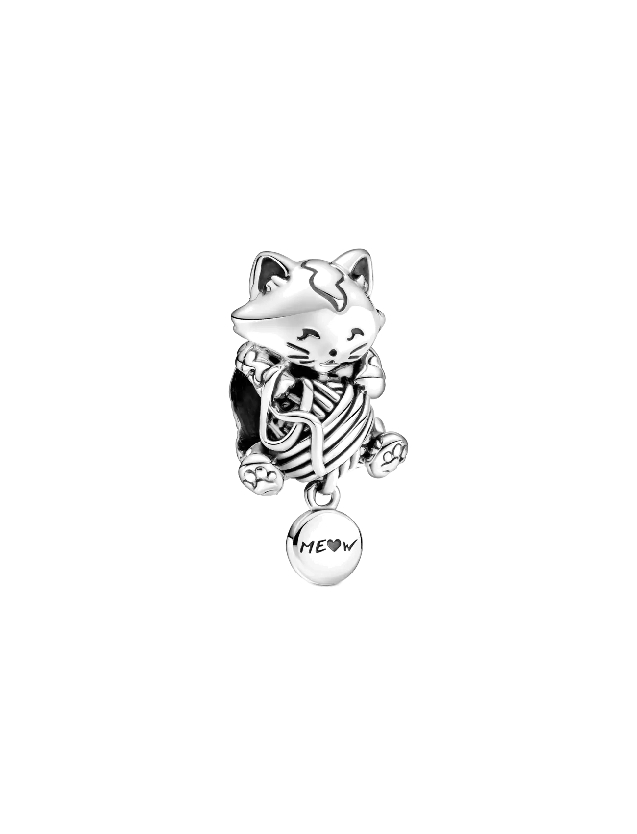 Pandora Kitten & Yarn Ball Charm - Charms - NO COLOR / undefined