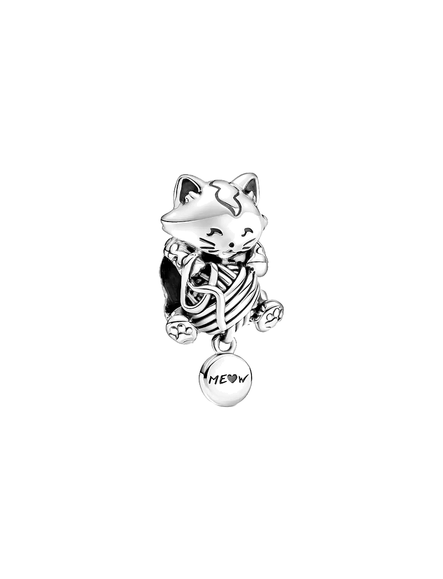 Pandora - Kitten & Yarn Ball Charm - pendentifs - no color - 1