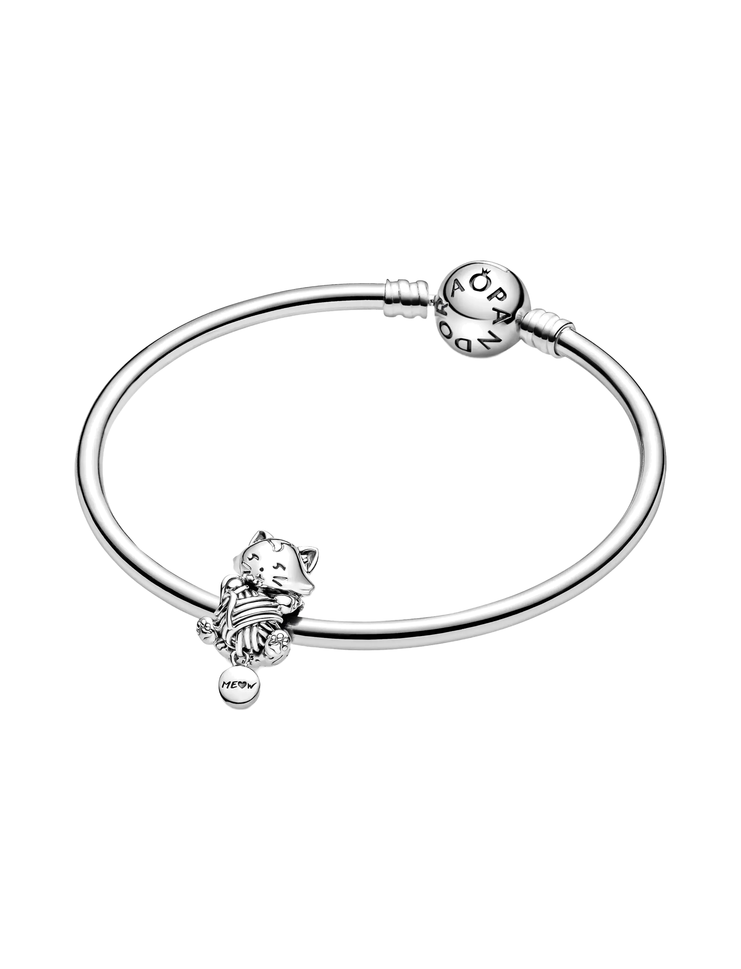 Pandora - Kitten & Yarn Ball Charm - vedhæng - no color - 2