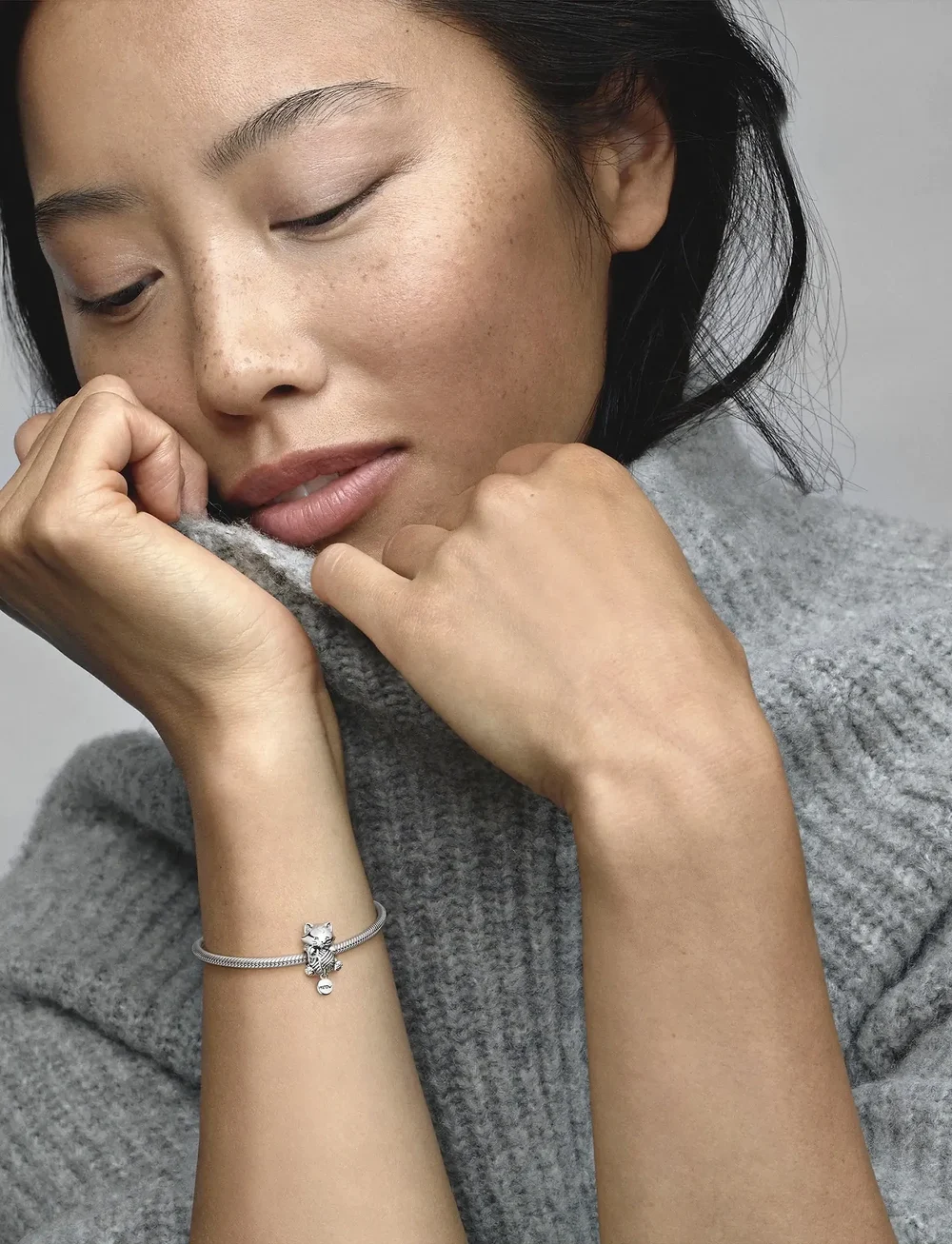 Pandora - Kitten and yarn ball sterling silver charm - ripatsid - no color - 0