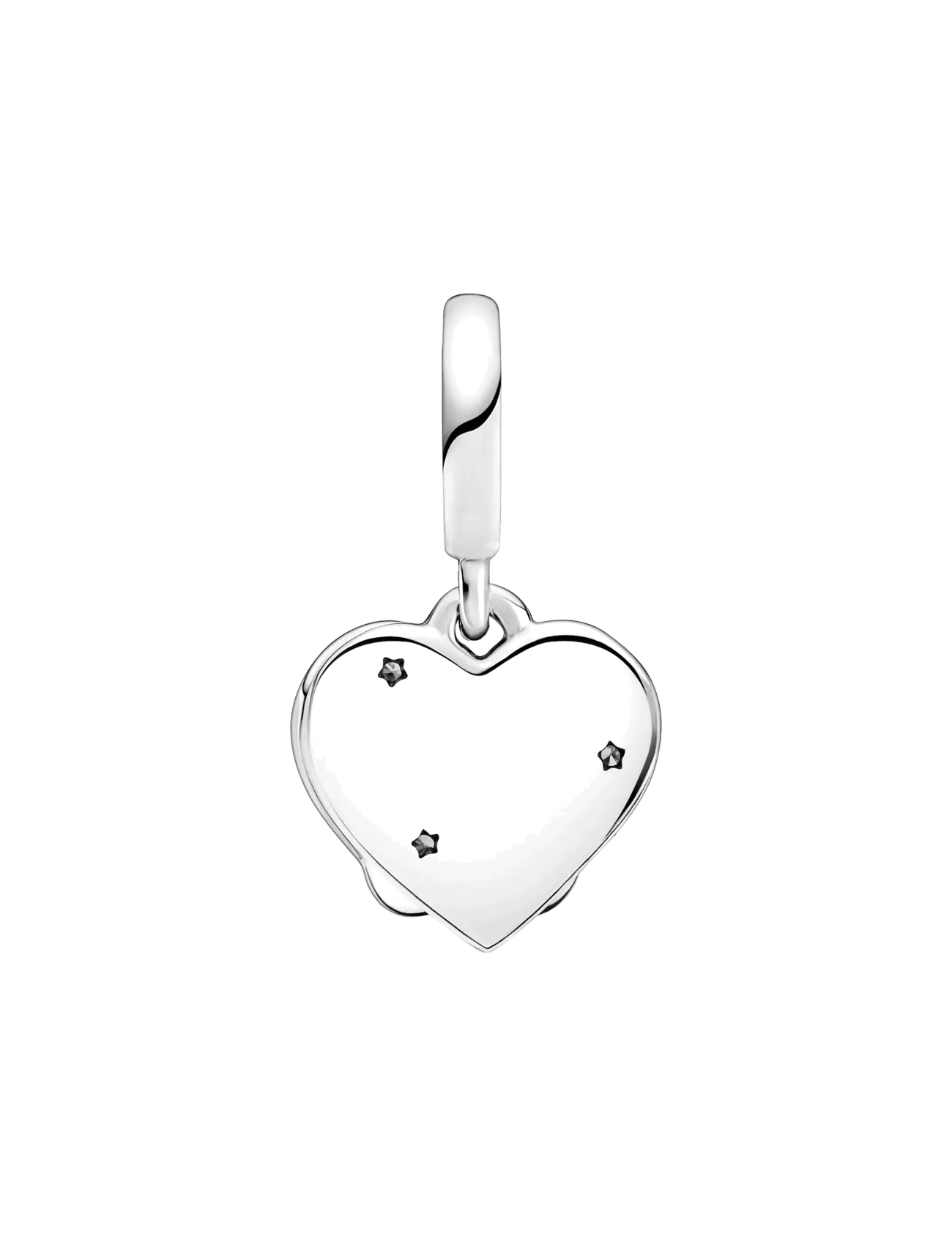 Pandora - Cats and heart sterling silver dangle with clear cubic zirconia and shimmering silver enamel - anhänger - white - 2