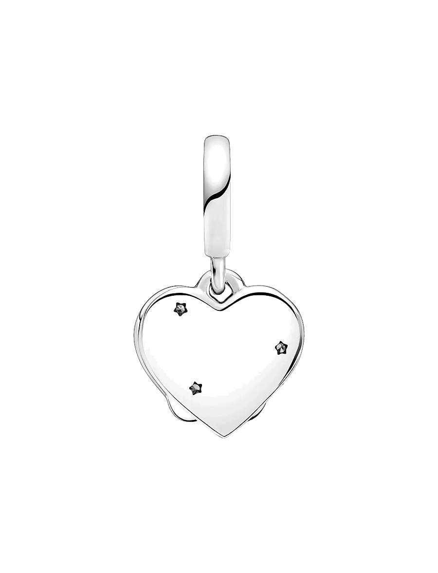 Pandora - Cats and heart sterling silver dangle with clear cubic zirconia and shimmering silver enamel - anhänger - white - 2
