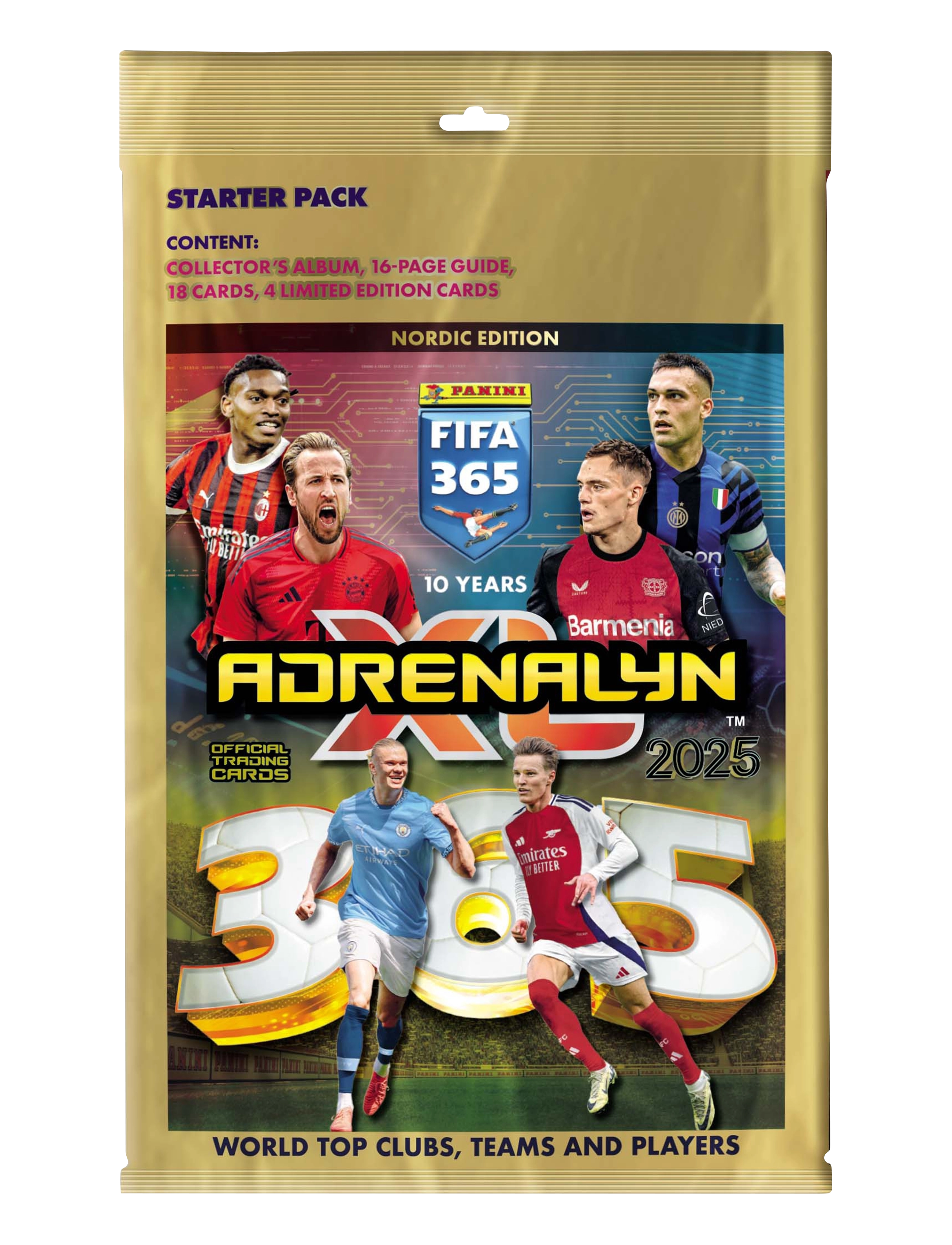 Panini Fifa 365 Adrenalynxl 2025 Starter Pack, Børn, Card Spil, Sort, Str: ONE SIZE