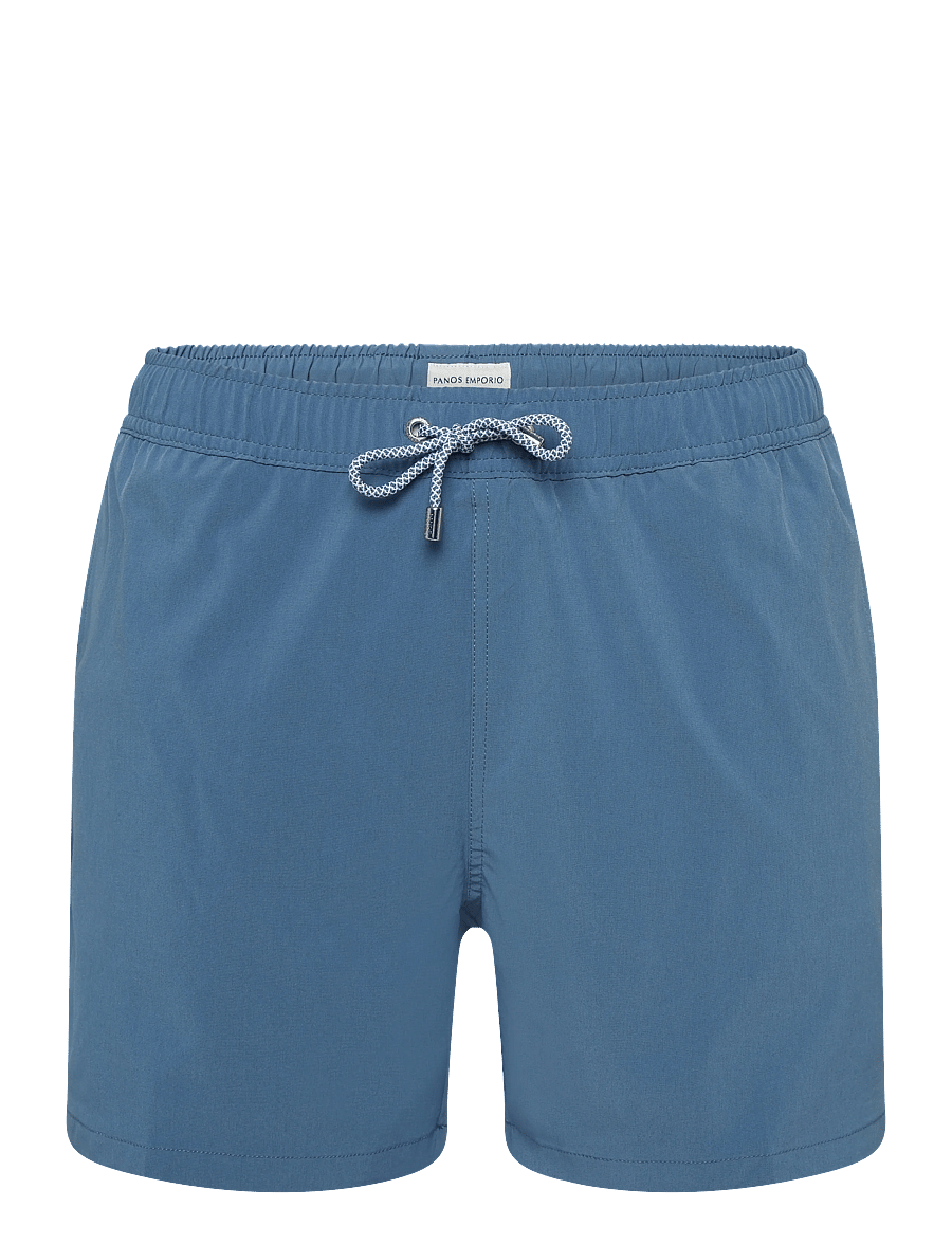 Panos Emporio - Classic Solid Swimshort - captains blue - 0