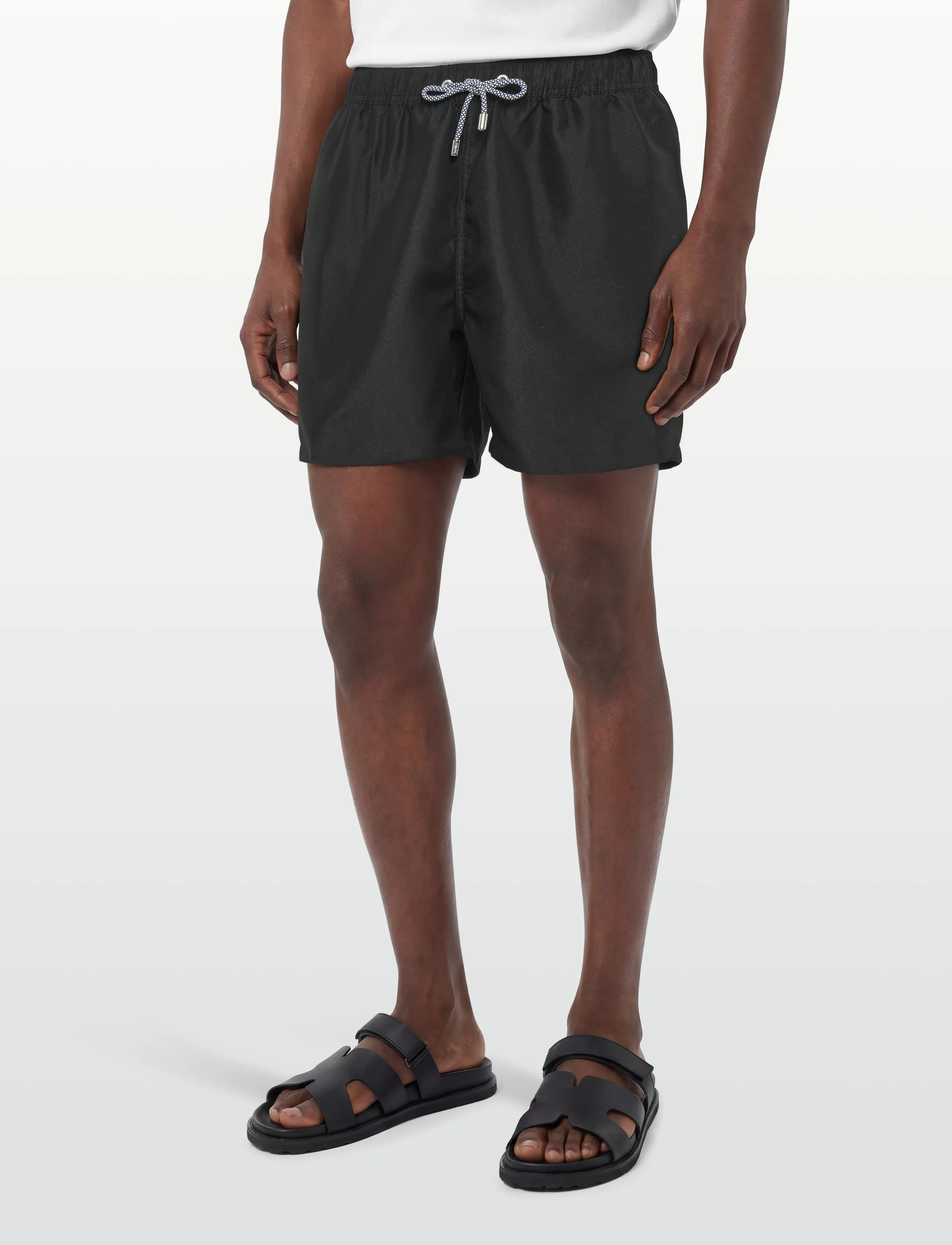 Panos Emporio - Classic Solid Swimshort - ujumispüksid - black - 3