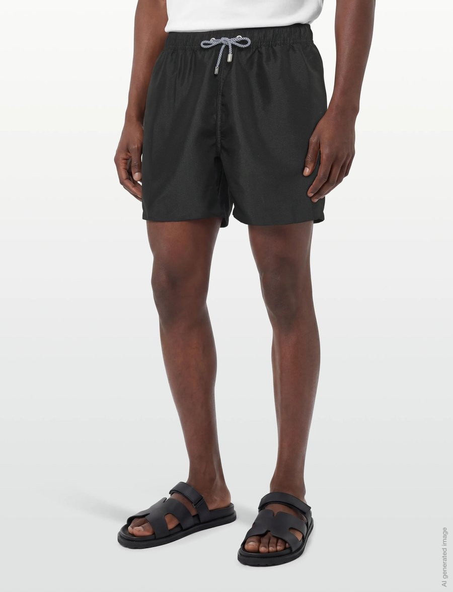 Panos Emporio - Classic Solid Swimshort - ujumispüksid - black - 3