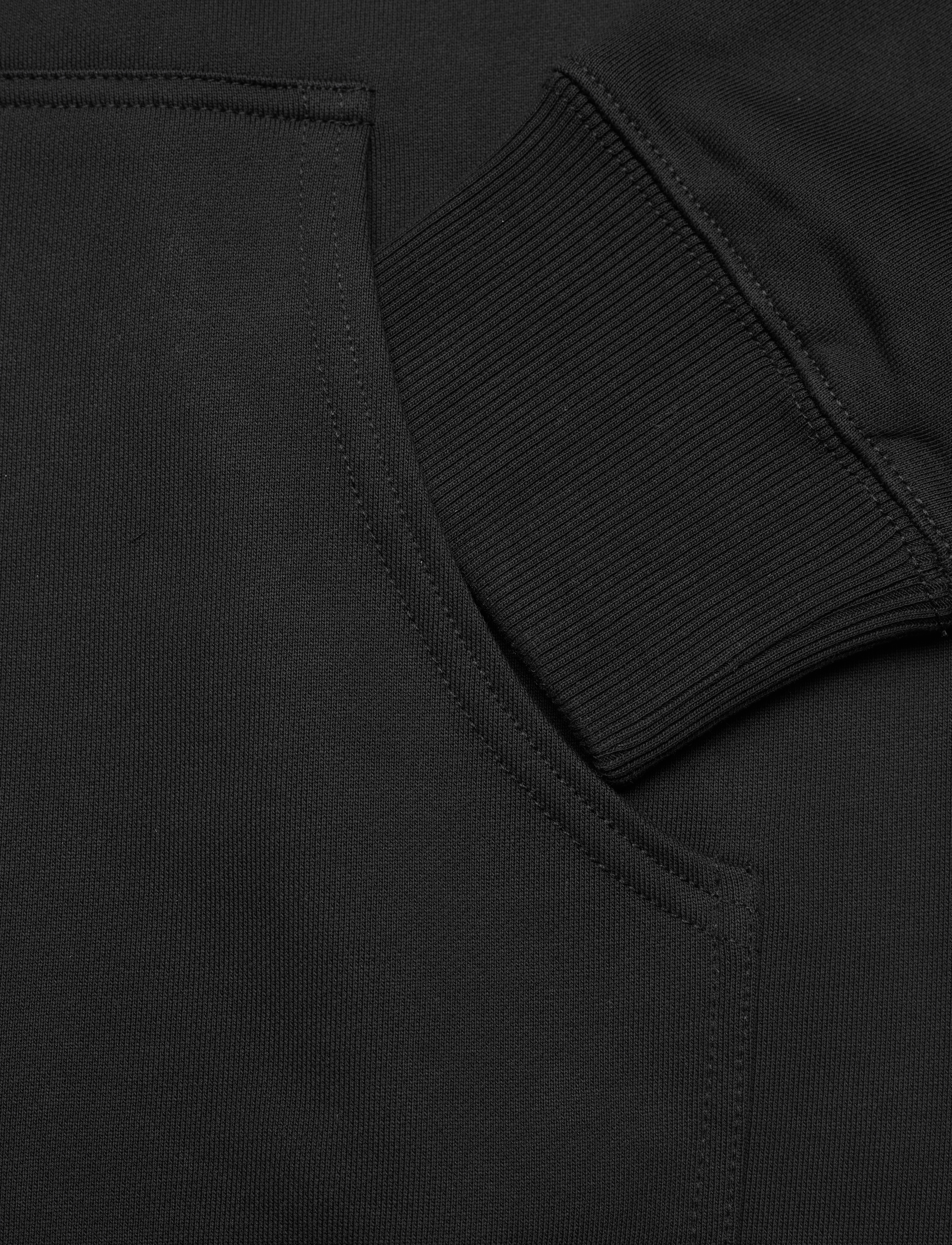 Panos Emporio - PE ELEMENT ZIPPED HOOD - kapuutsiga dressipluusid - black - 3