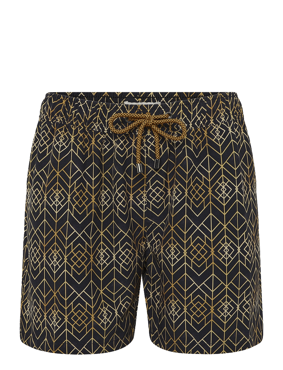 Panos Emporio - Classic Sharp Swimshort - badshorts - black - 1