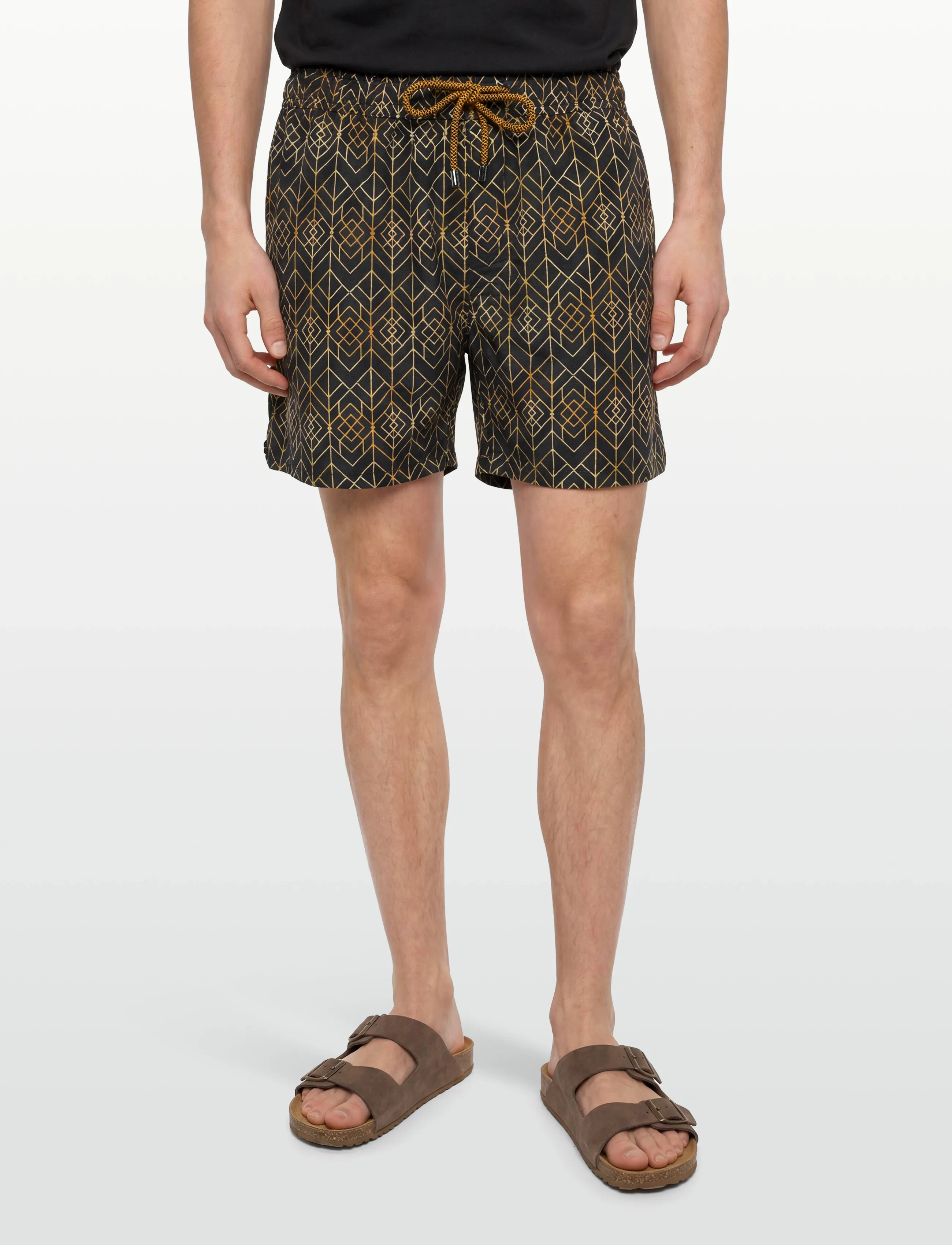 Panos Emporio - Classic Sharp Swimshort - black - 3