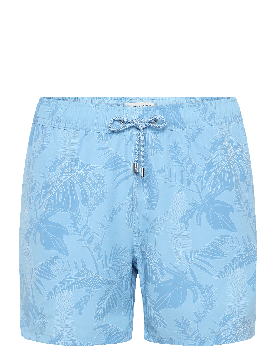 Panos Emporio - Classic Leaf Swimshort - badehose - light blue - 0