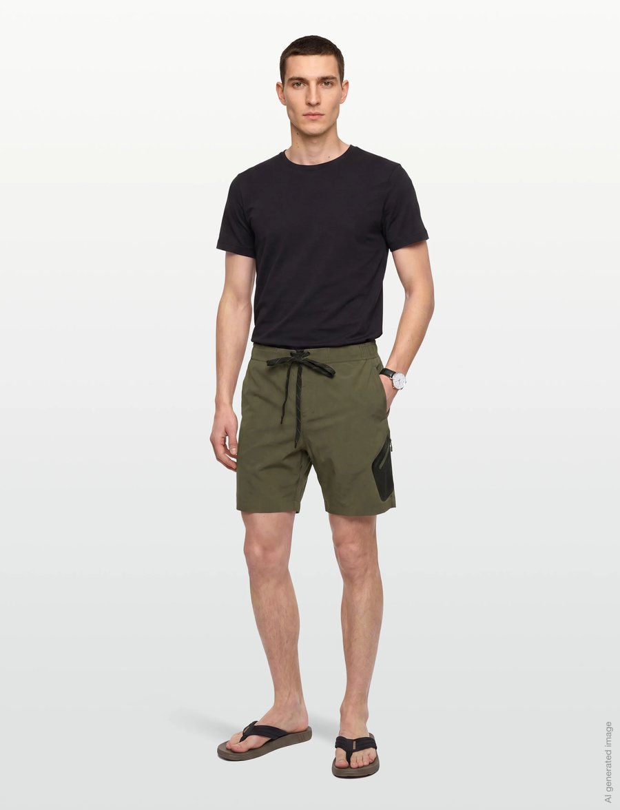 Panos Emporio - Boardshorts Tech - ujumispüksid - dark olive - 0