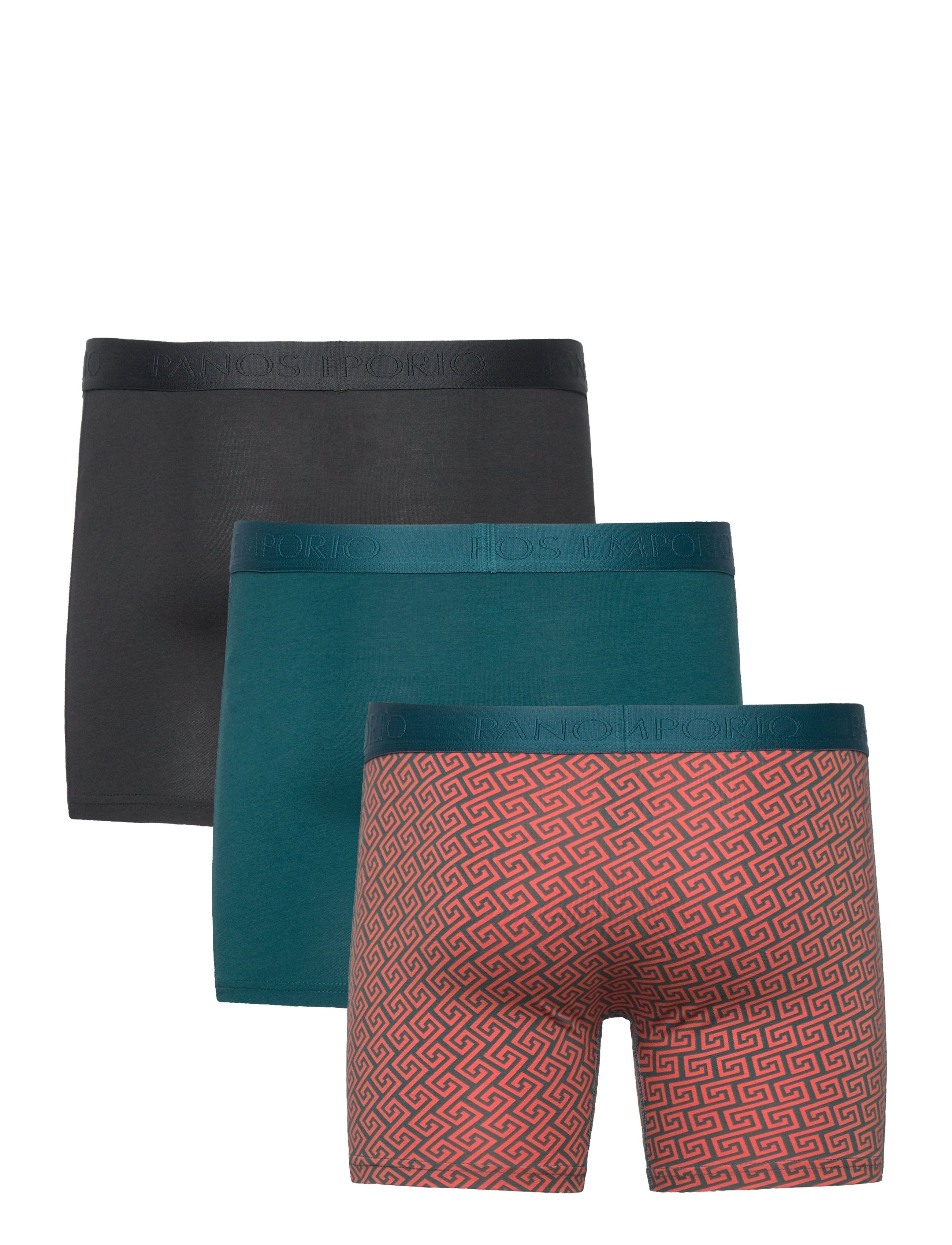 Panos Emporio - 3pk Base Bamboo Boxer - deep teal-koi/deep teal/black - 2