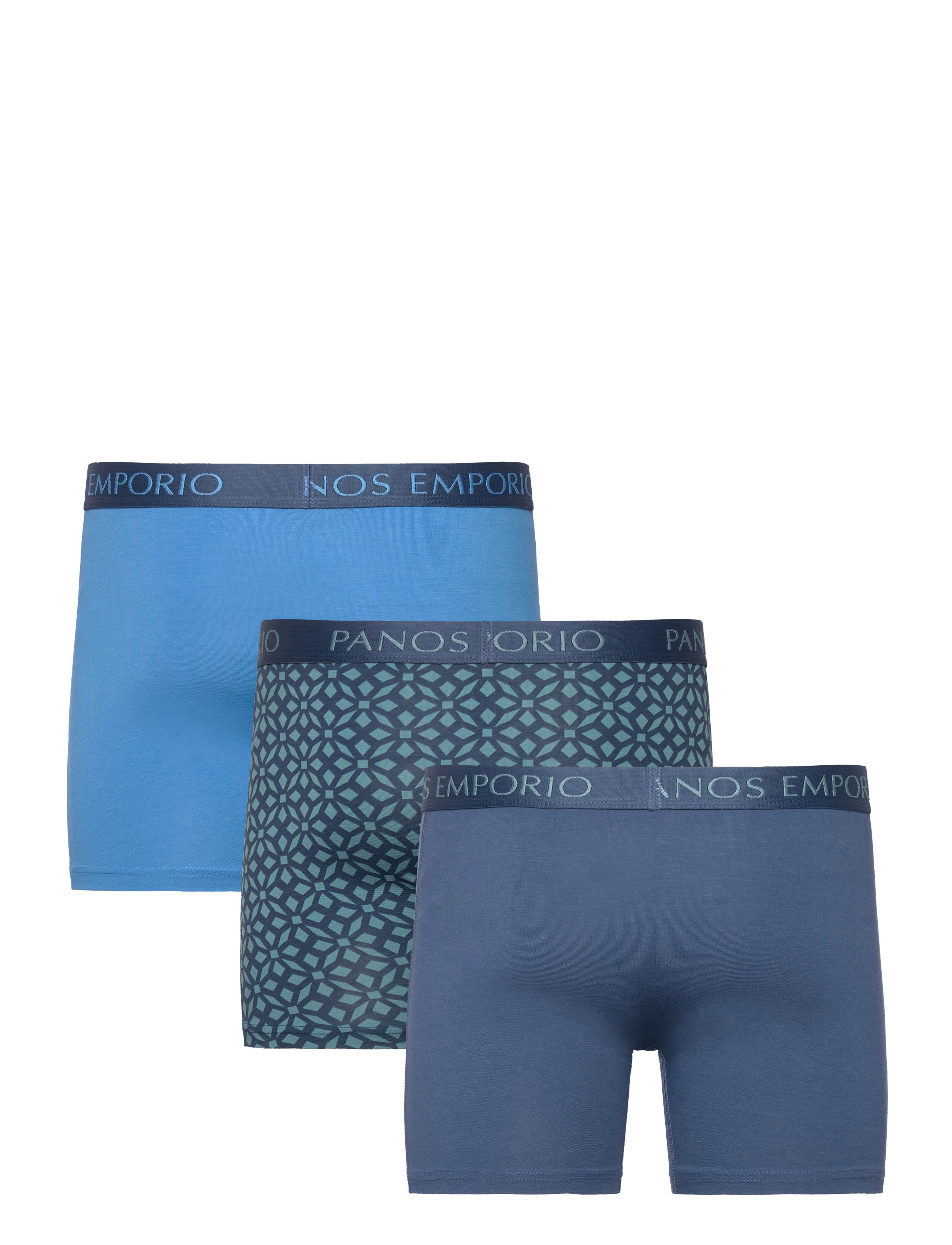Panos Emporio - 3pk Base Bamboo Boxer - cendre blue/dark denim-arctic/dark denim - 3