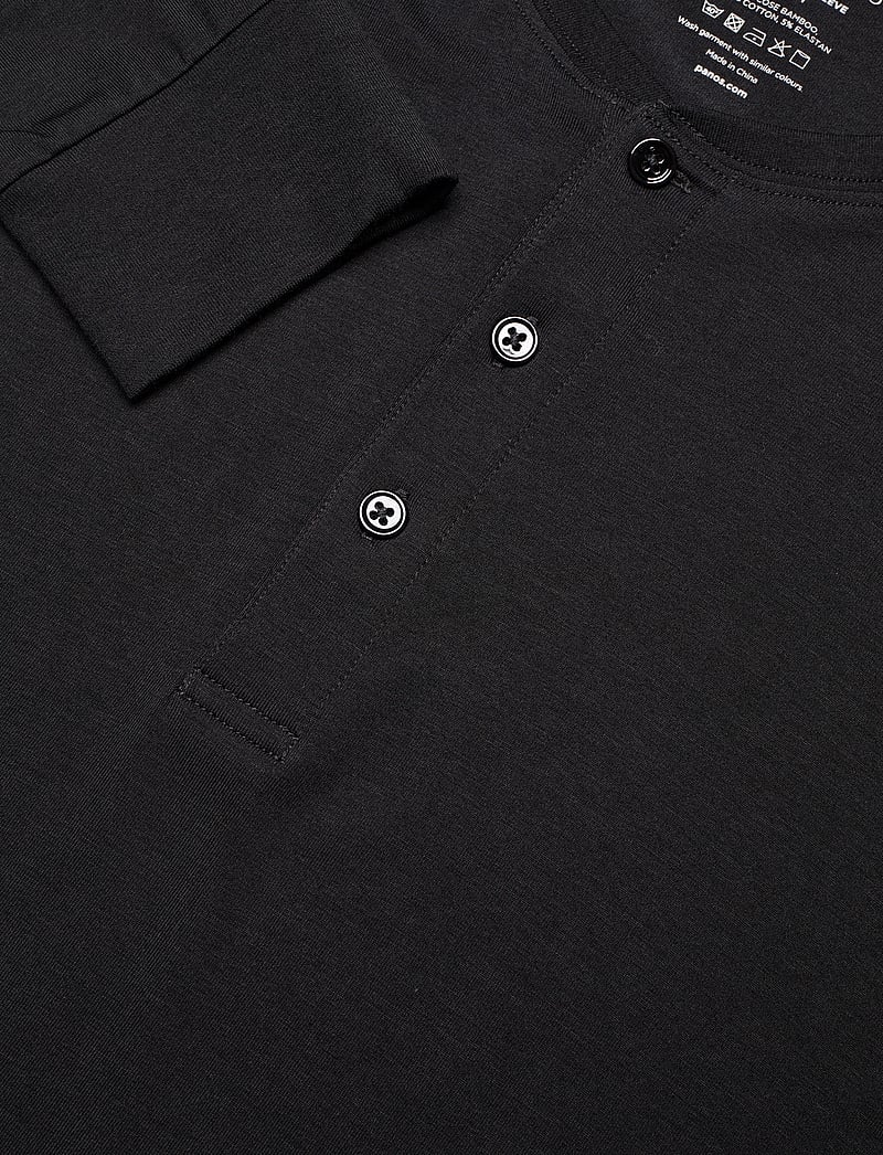 Panos Emporio - Lounge Henley Cotton Bamboo - pyjamaoberteil - black - 4