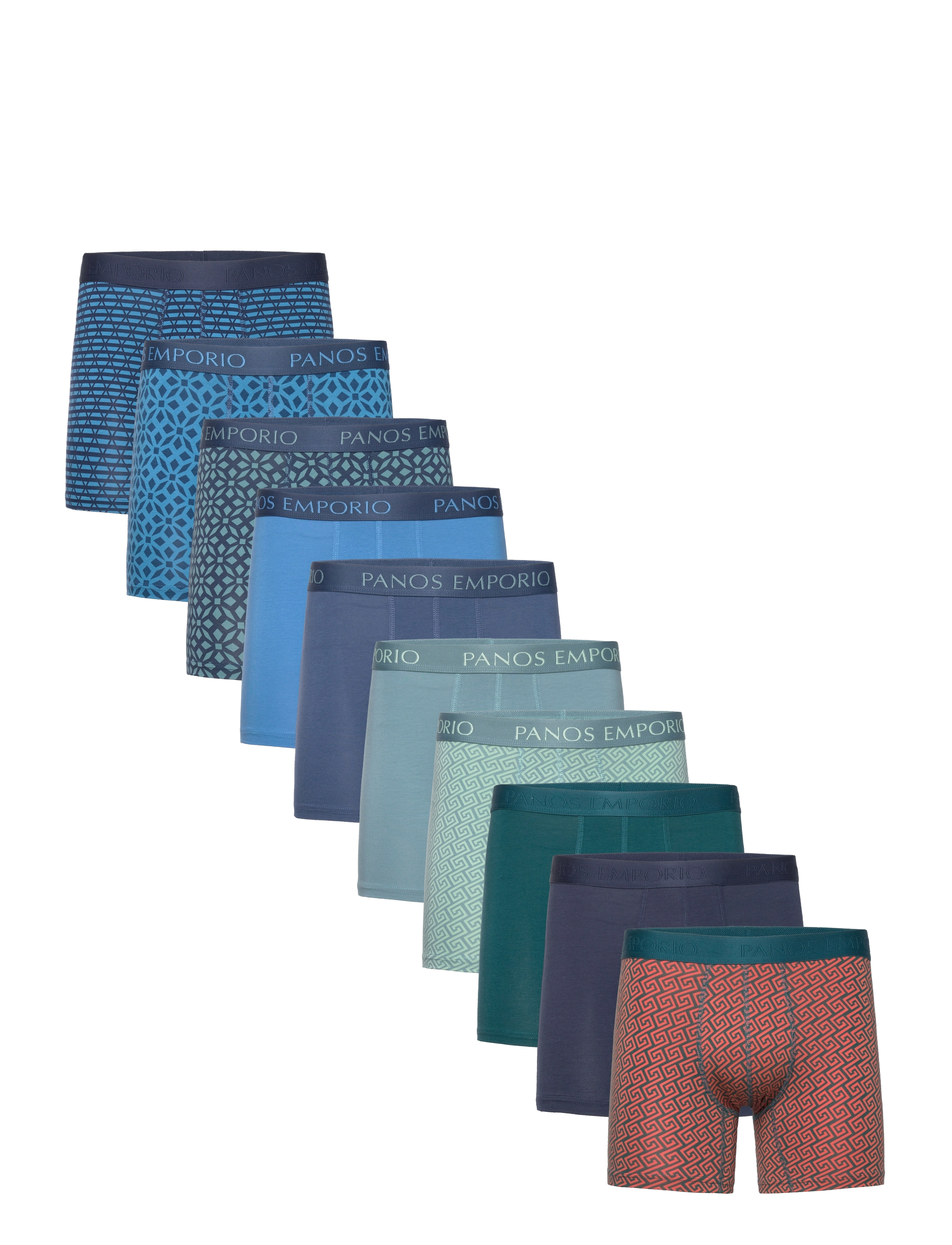 Panos Emporio - PE 10pk Base Bamboo Boxer - mixed colours - 1