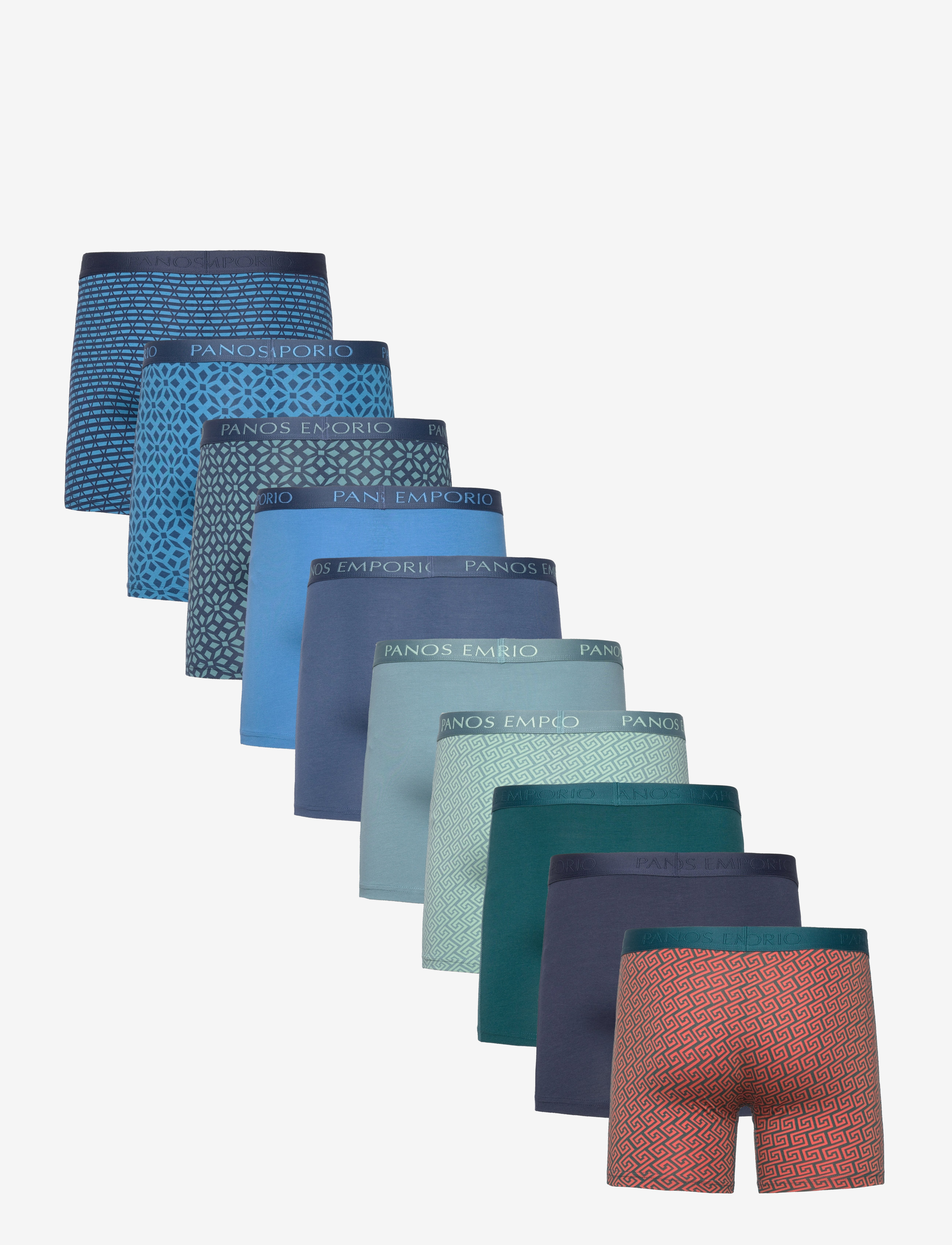 Panos Emporio - PE 10pk Base Bamboo Boxer - mixed colours - 5