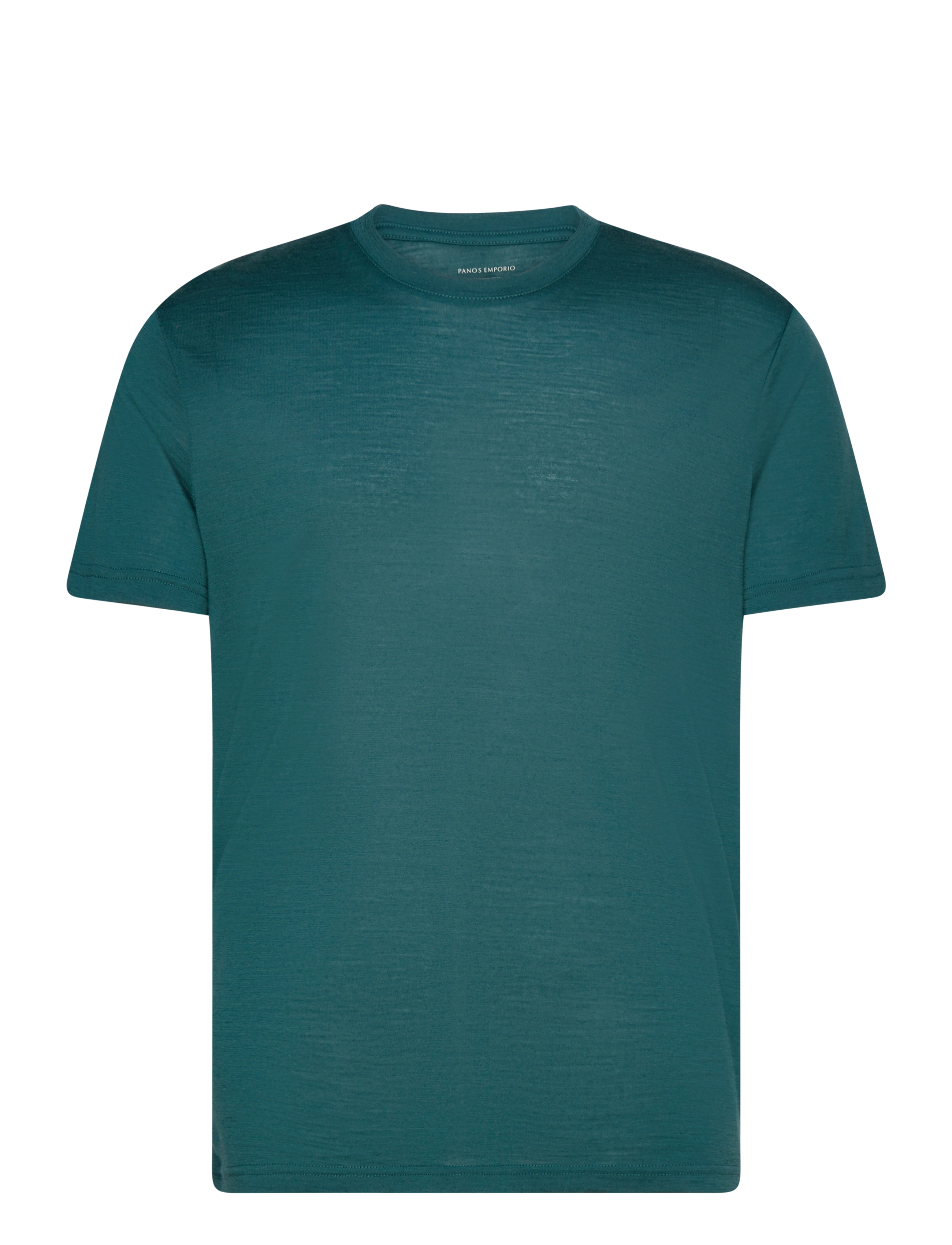 Panos Emporio - Wool/Tencel Short Sleve Top - deep teal - 1