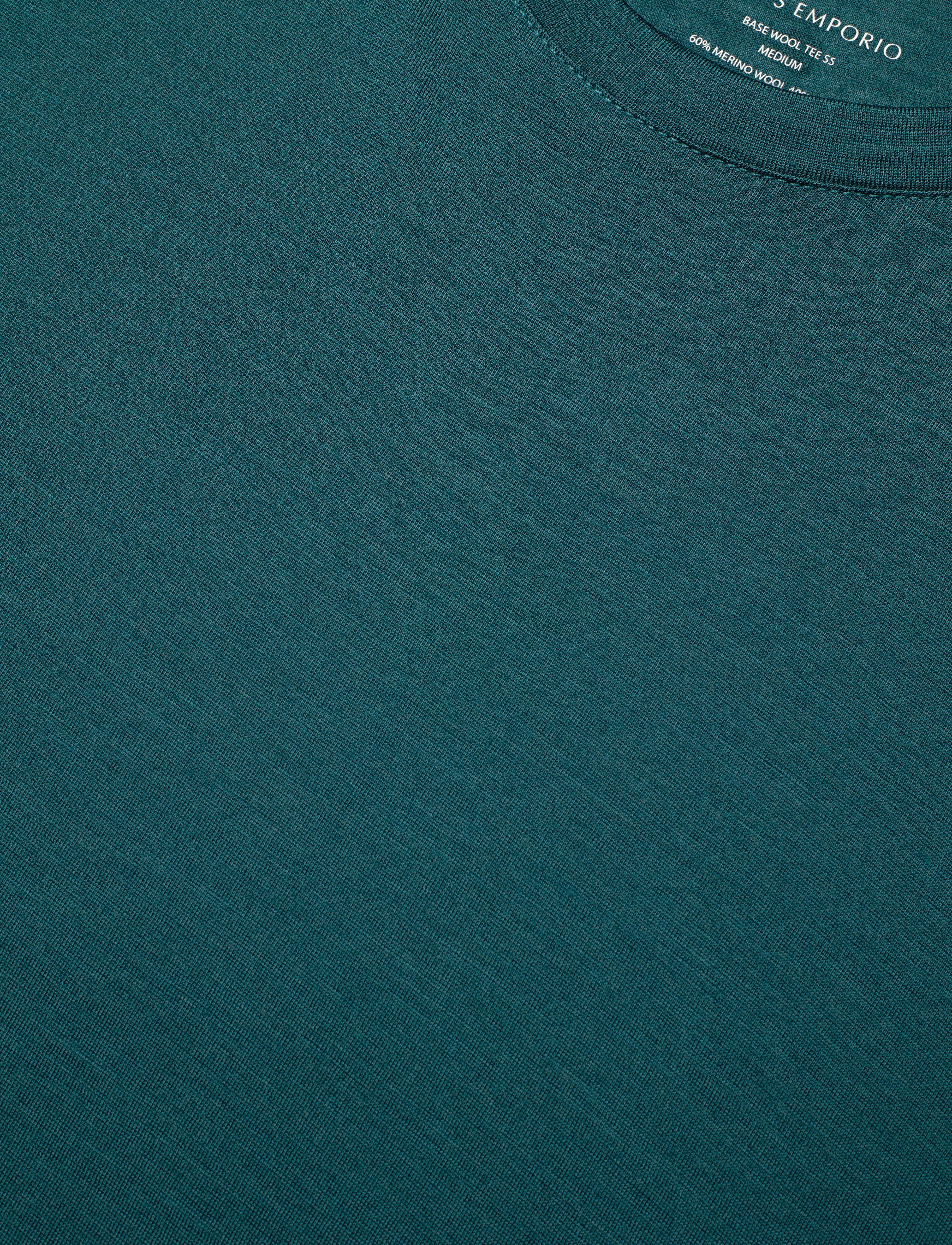 Panos Emporio - Wool/Tencel Short Sleve Top - deep teal - 4