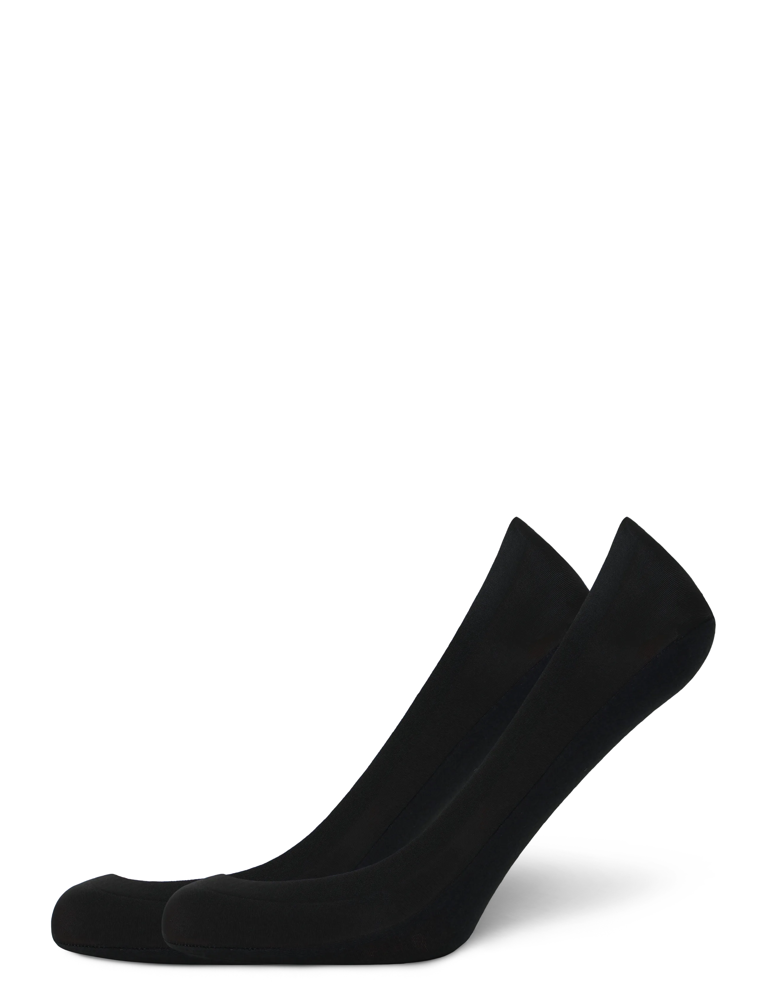 Panos Emporio 2Pk Johanna Laser Cut No-Show 2-Siz, 39-42, Black, Sokker > Footies-Ankelsokker, Dame