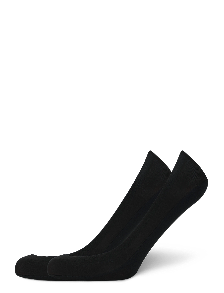 Panos Emporio - 2pk Johanna Laser Cut No-Show 2-Siz - sneackersocken - black - 0
