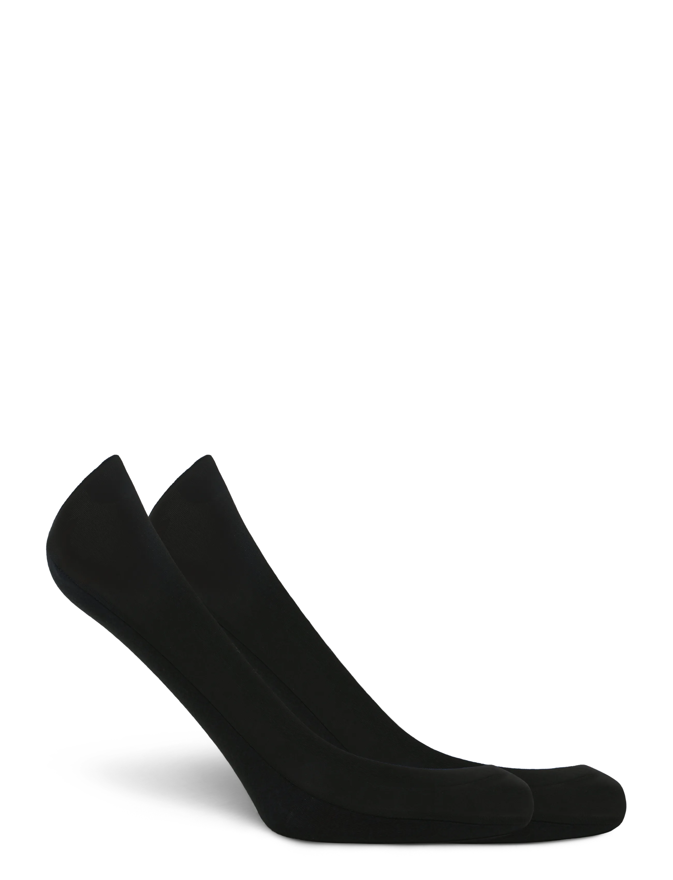 Panos Emporio - 2pk Johanna Laser Cut No-Show 2-Siz - ankelstrømper - black - 1