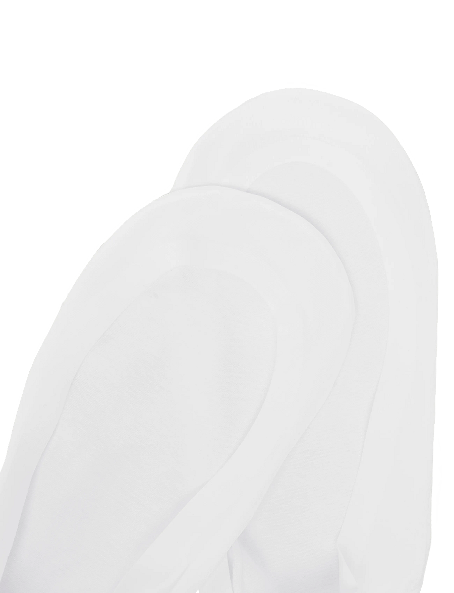 Panos Emporio - 2pk Johanna Laser Cut No-Show 2-Siz - sneackersocken - white - 4