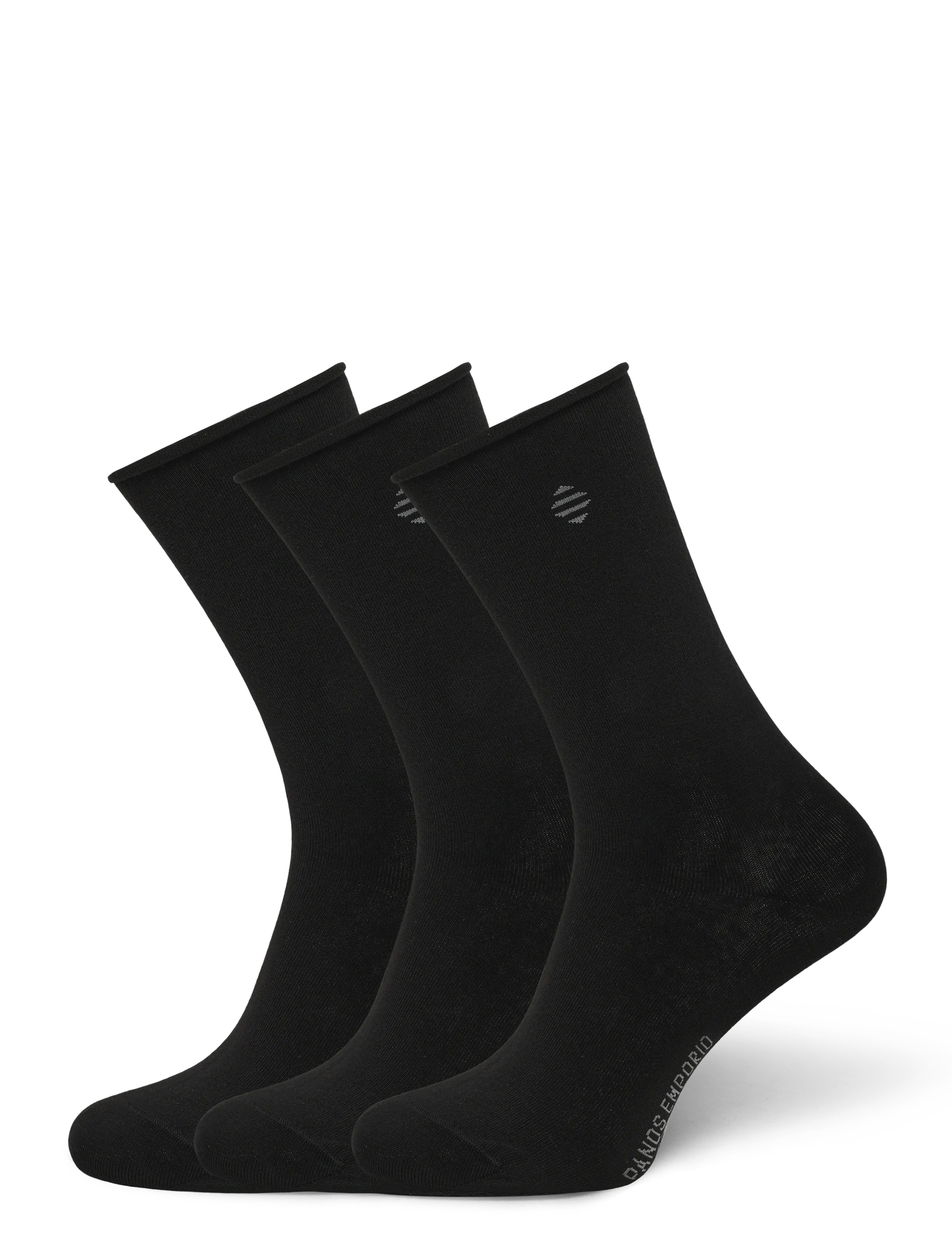 Panos Emporio 3pk Jessica Cotton Roll Top - Undertøj - BLACK / black