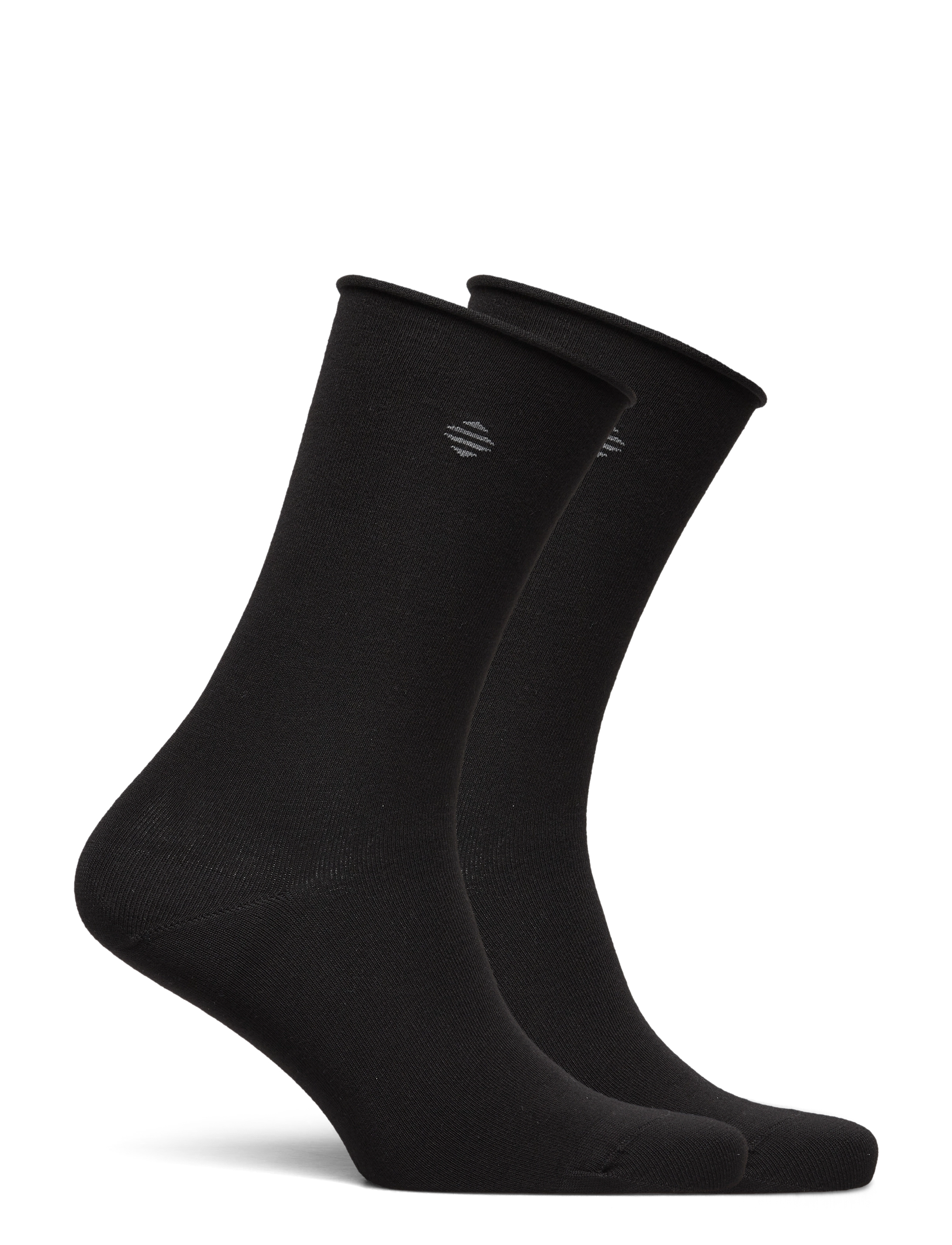 Panos Emporio - 2pk Jenny Bamboo Roll Top - almindelige strømper - black - 1