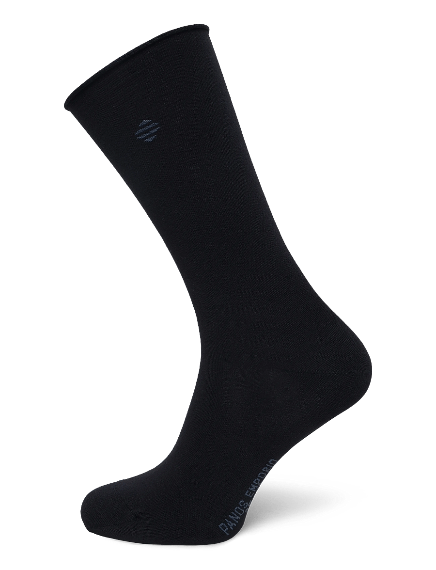 Panos Emporio - 2pk Jenny Bamboo Roll Top - normale socken - navy - 3