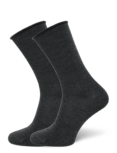 2pk Jorann Wool Sock Roll Top - StrøMper