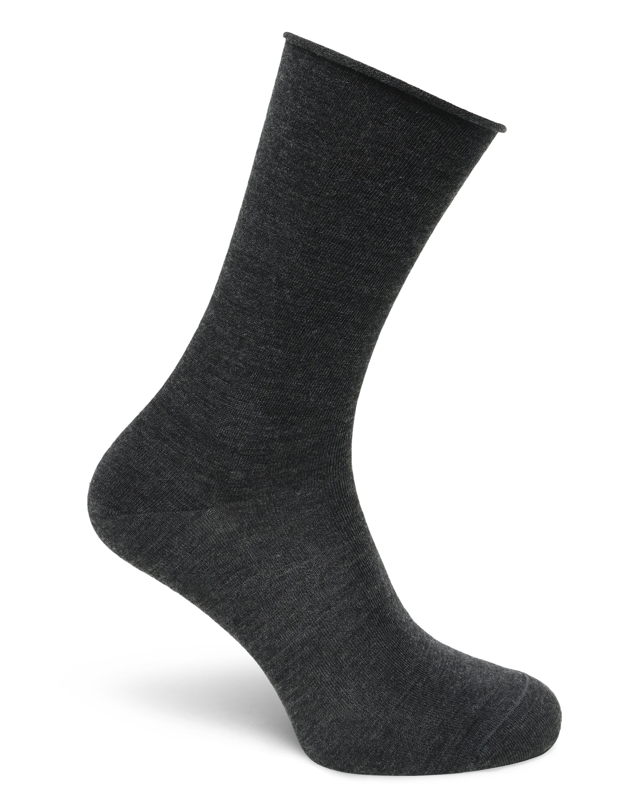 Panos Emporio - 2pk Jorann Wool Sock Roll Top - antracite - 2