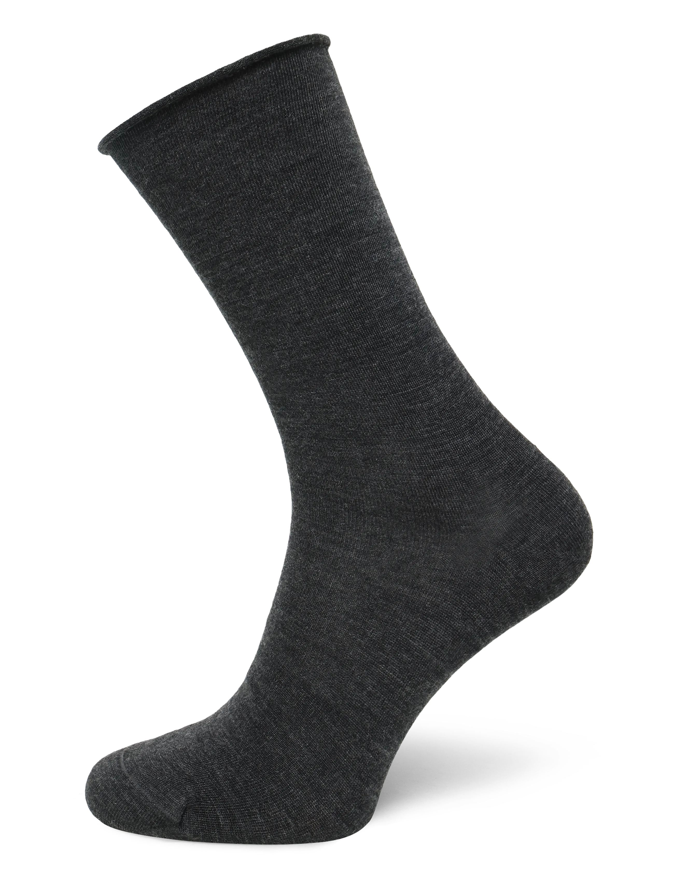 Panos Emporio - 2pk Jorann Wool Sock Roll Top - antracite - 3