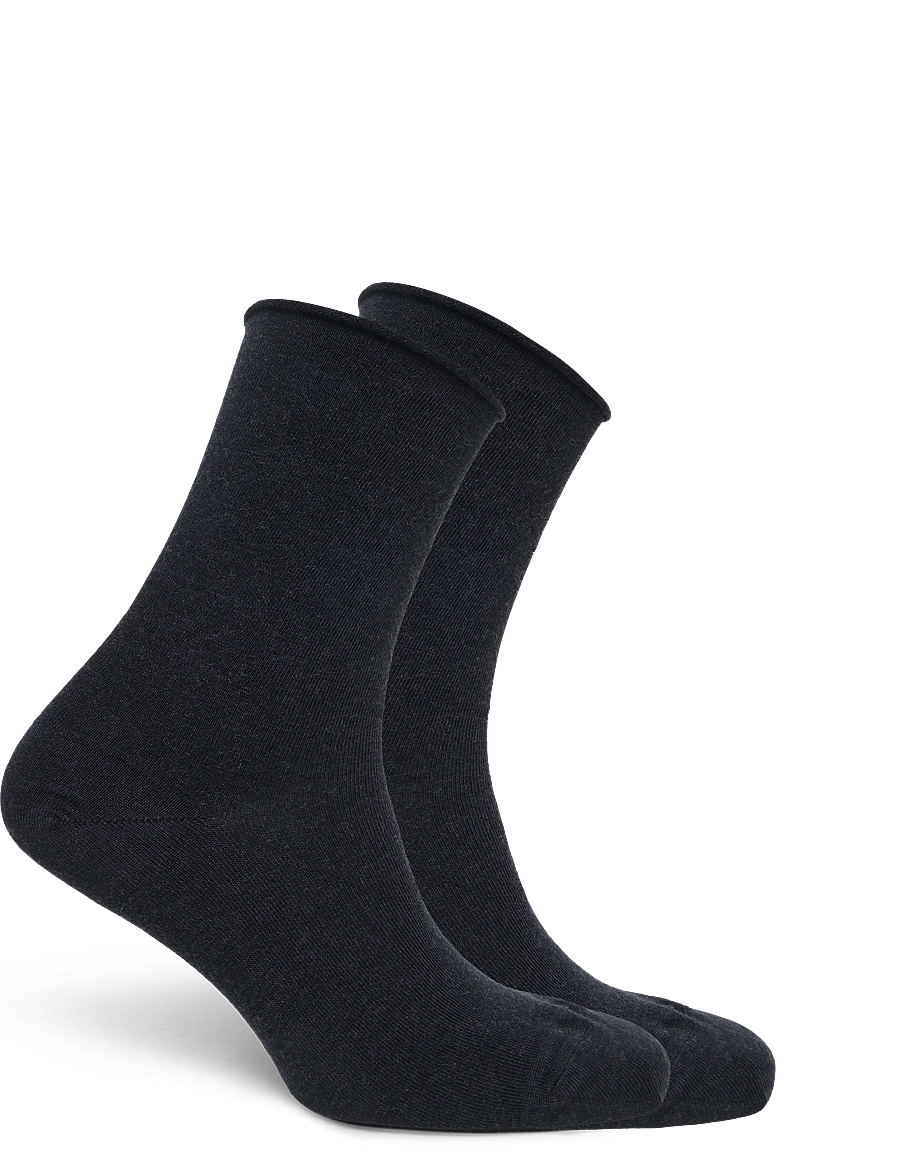 Panos Emporio - 2pk Jorann Wool Sock Roll Top - vanliga strumpor - navy - 1