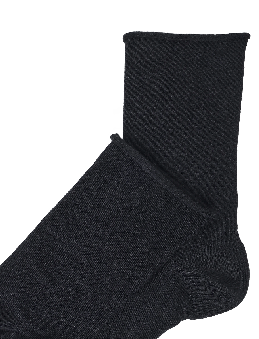 Panos Emporio - 2pk Jorann Wool Sock Roll Top - vanliga strumpor - navy - 4