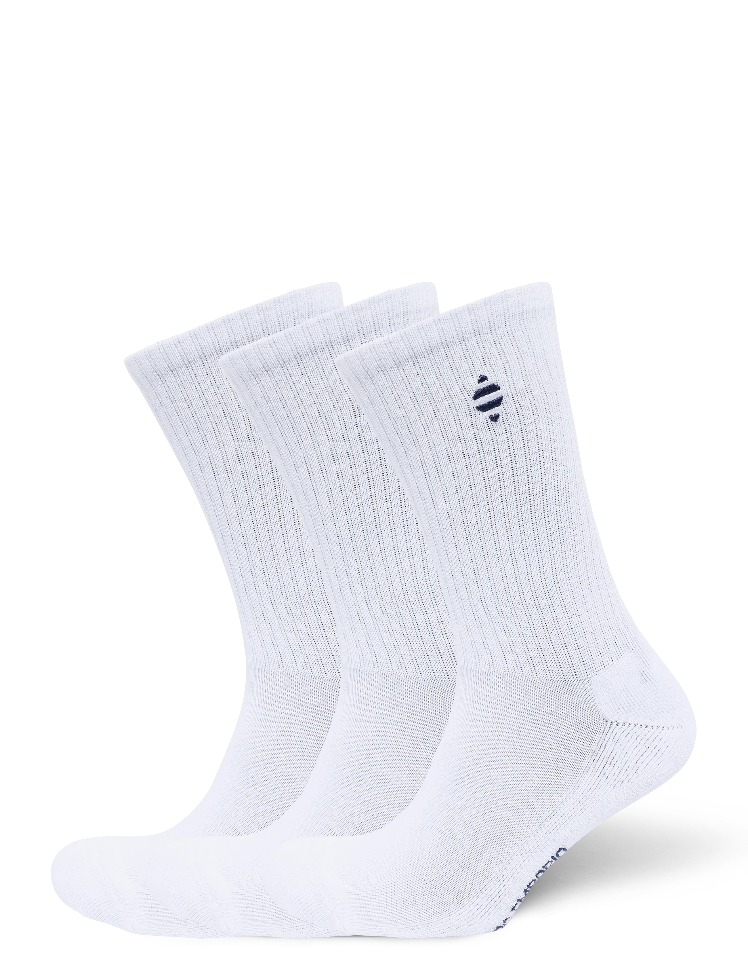 PANOS EMPORIO 3Pk Mia Organic Baumwolle Tennis Weiß - One Size (36-40) - Damen