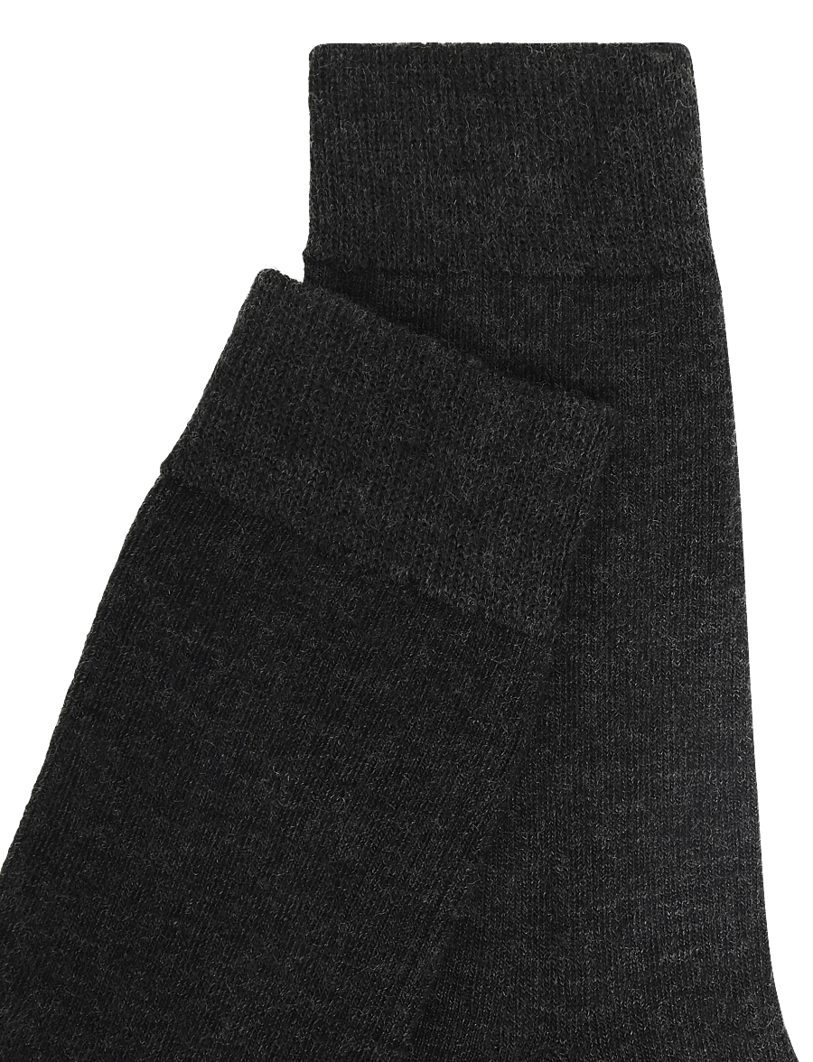 Panos Emporio - 2pk Tess Premium Mercerized Wool Ri - vanliga strumpor - antracite - 4