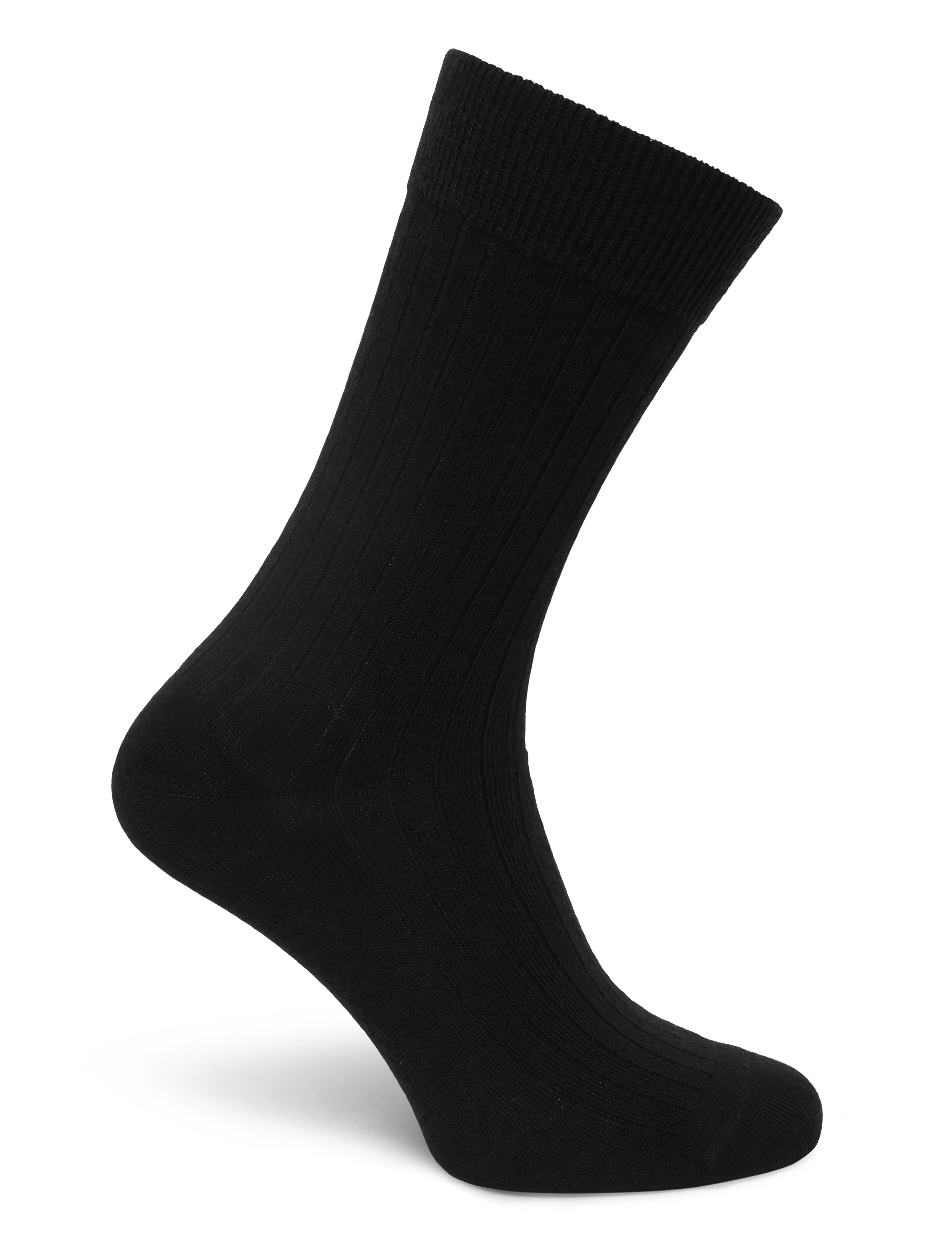 Panos Emporio - 2pk Tess Premium Mercerized Wool Ri - almindelige strømper - black - 2