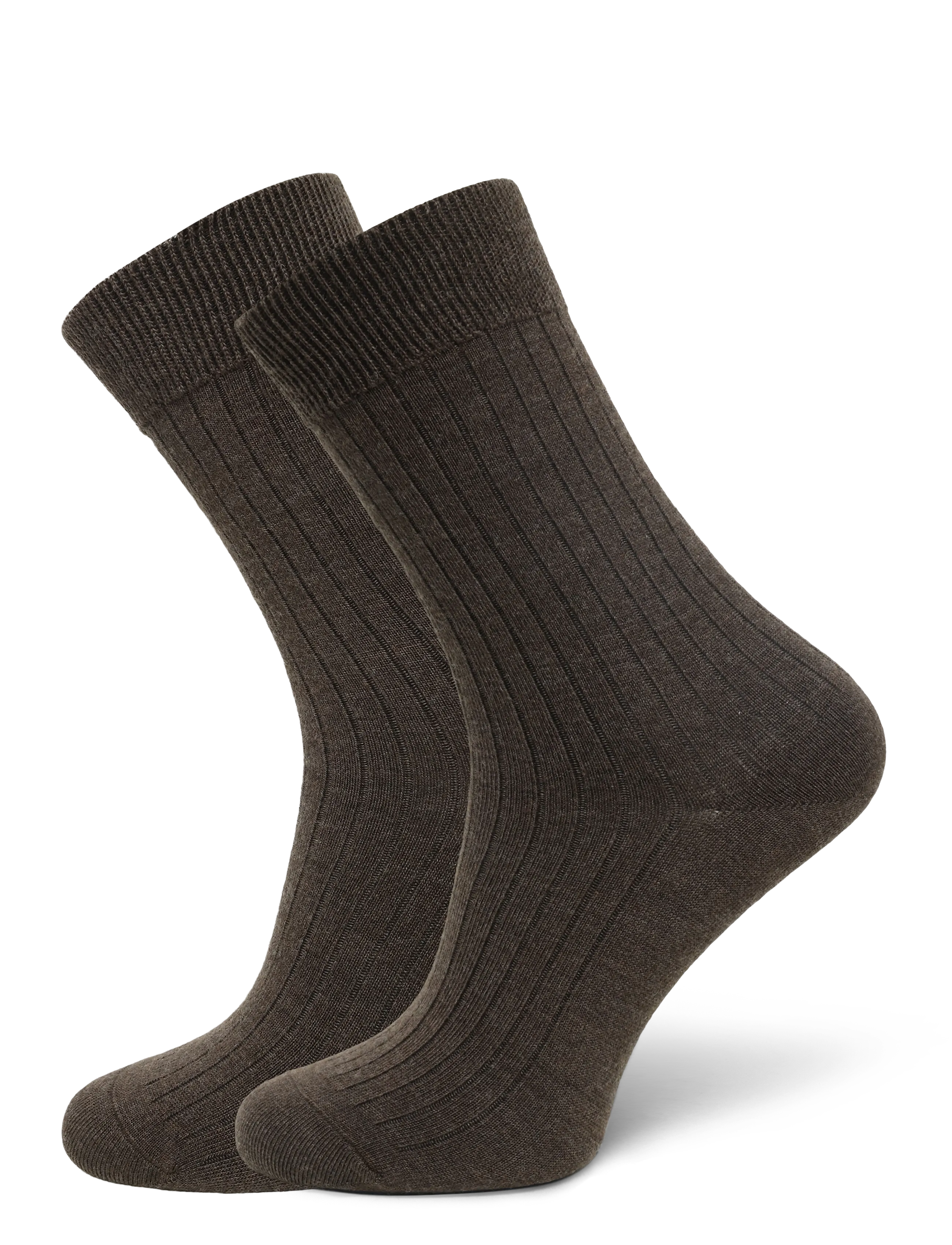 PANOS EMPORIO 2Pk Tess Premium Mercerized Wolle Ri Braun - One Size (36-40) - Damen
