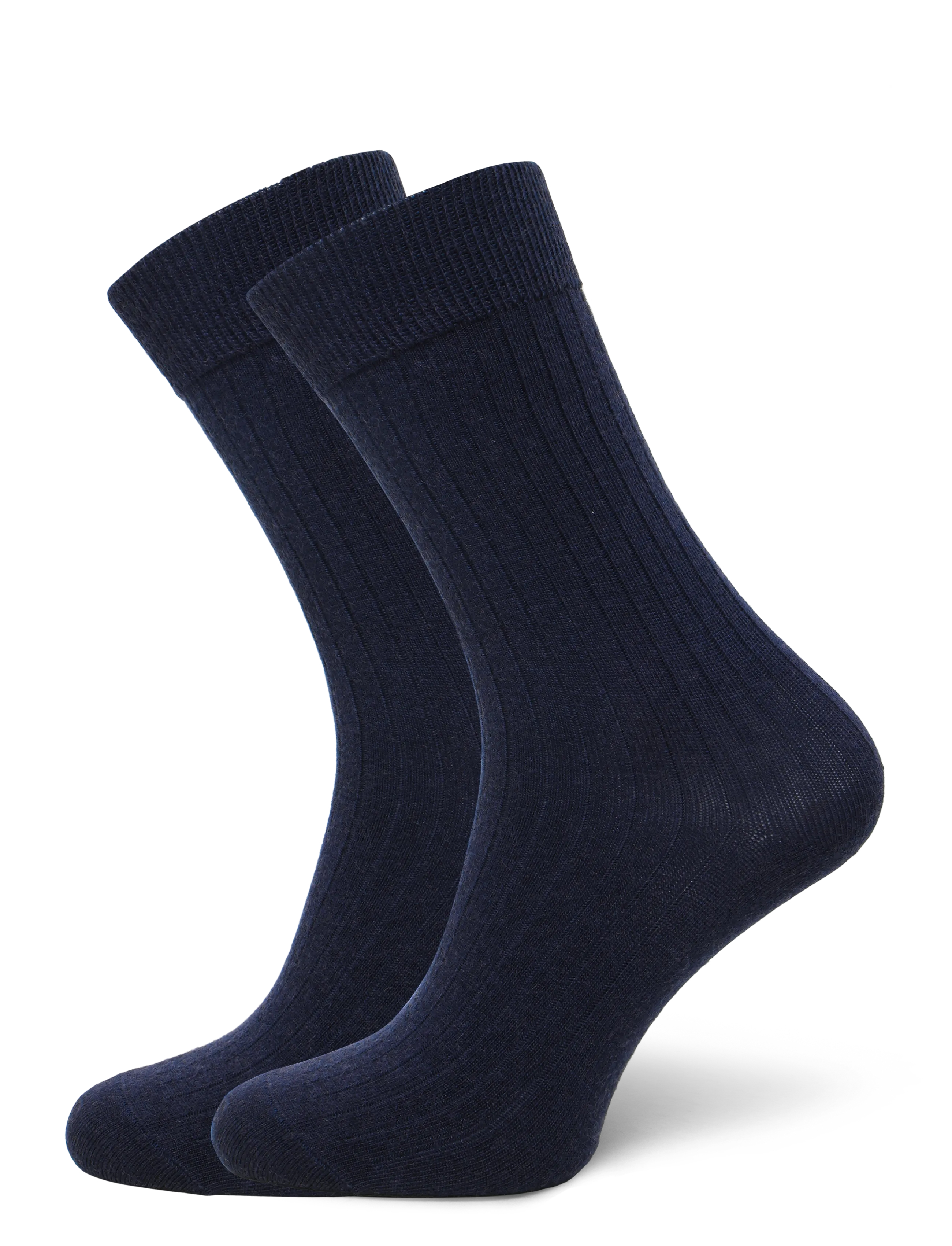 PANOS EMPORIO 2Pk Tess Premium Mercerized Wolle Ri Navy - One Size (36-40) - Damen